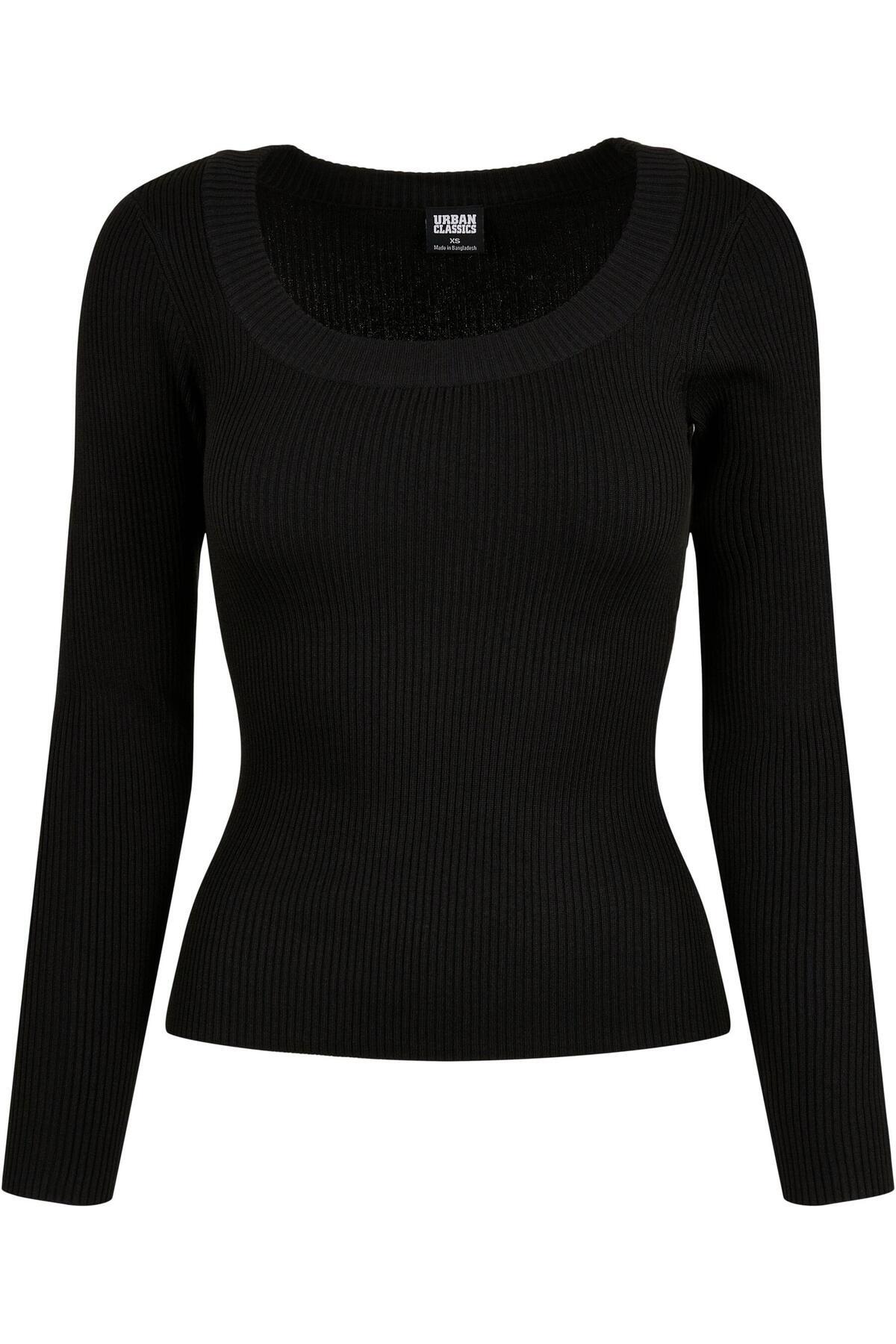 Urban Classics-Damen Ladies Wide Neckline Sweater 1