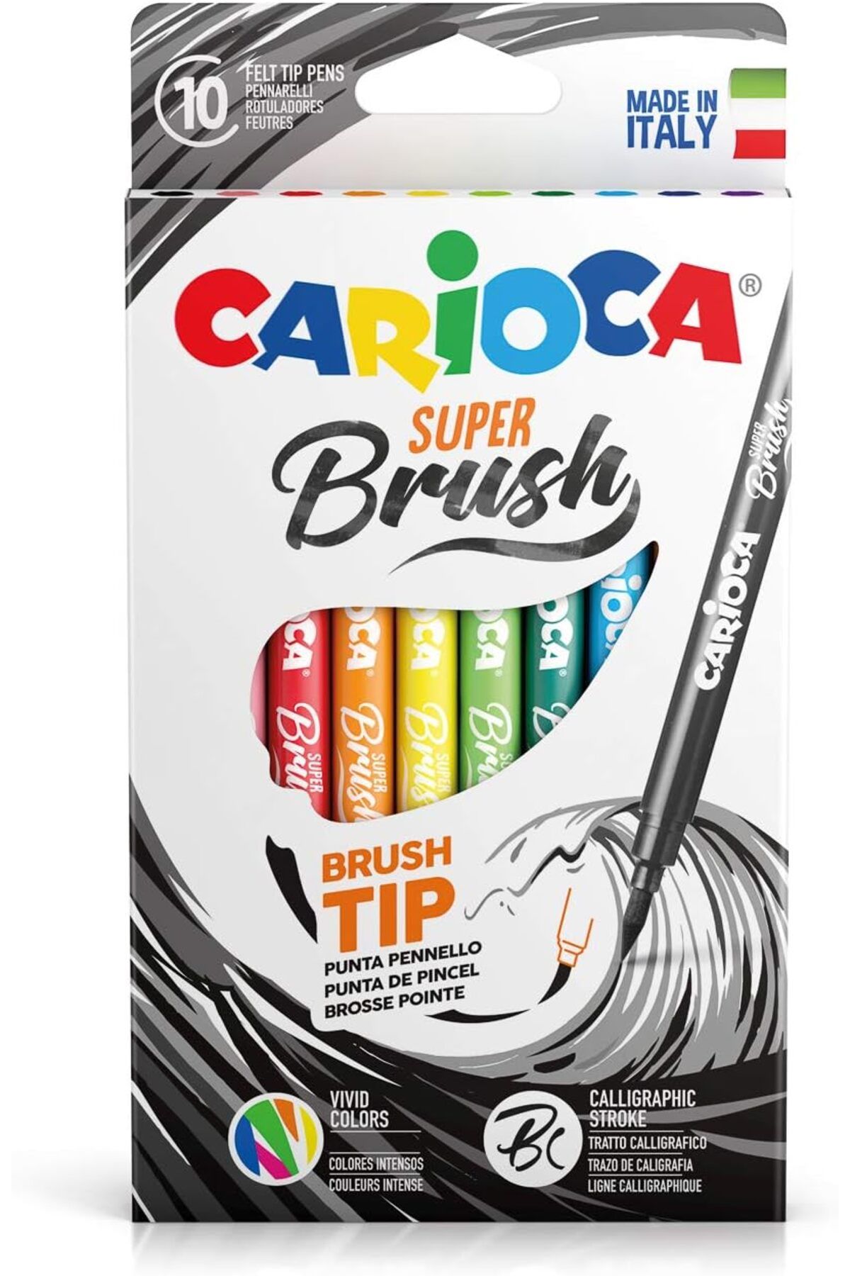 STOREMAX bystoreby Super Brush Fırça Uçlu Keçeli Boya Kalemi 10'Lu,Nisan 2018 NewDesing 646268