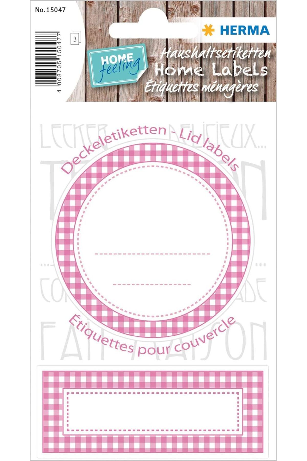 STOREMAX lbstorex Home Kavanoz Etiket 70mm Cap Pembe Newdsng 1116818