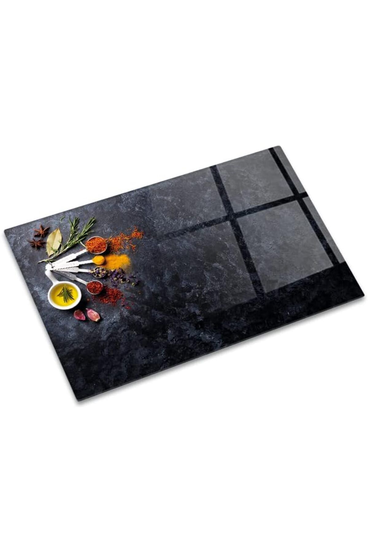 STOREMAX lbstorex 10001501018 Baharat Çeşnisi Cam Kesme Tahtası, 20cm x 30cm Newdsng 1116818