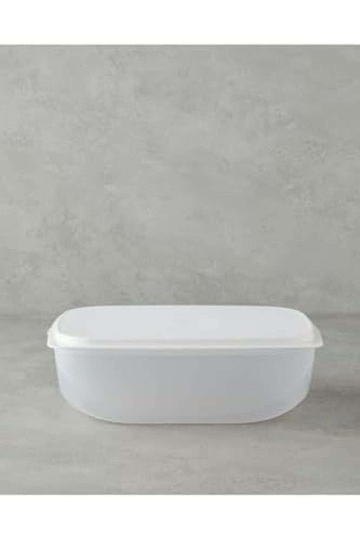STOREMAX lbstorex Home Morgan Plastik Saklama Kabı 30x21,5 cm Beyaz Newdsng 1116818
