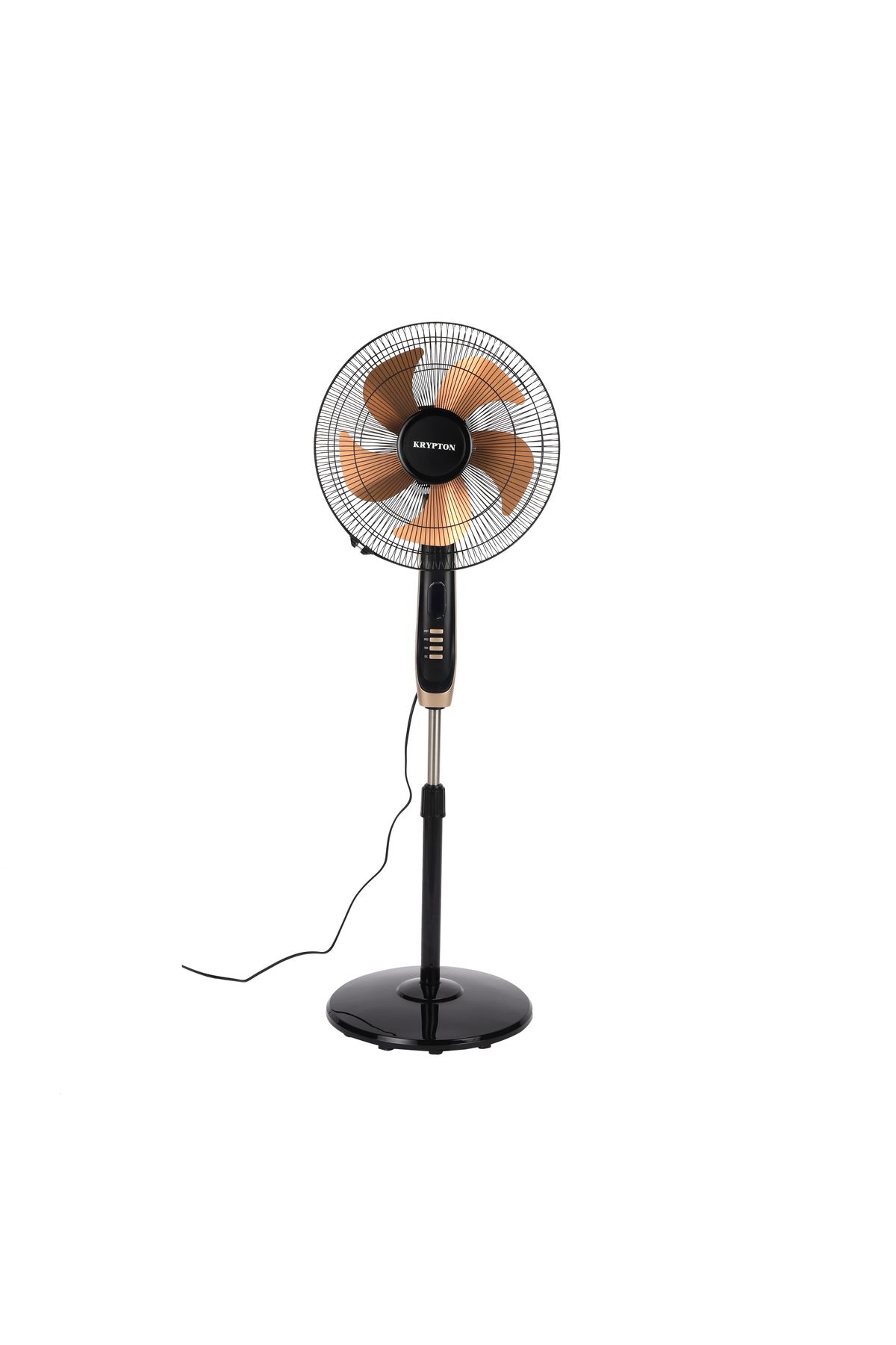 KRYPTON-16"Stand Fan/Pedestal Fan with Remote|5Leaf Blades|7.5 hours Timer,Adjustable Height|KNF6559 1