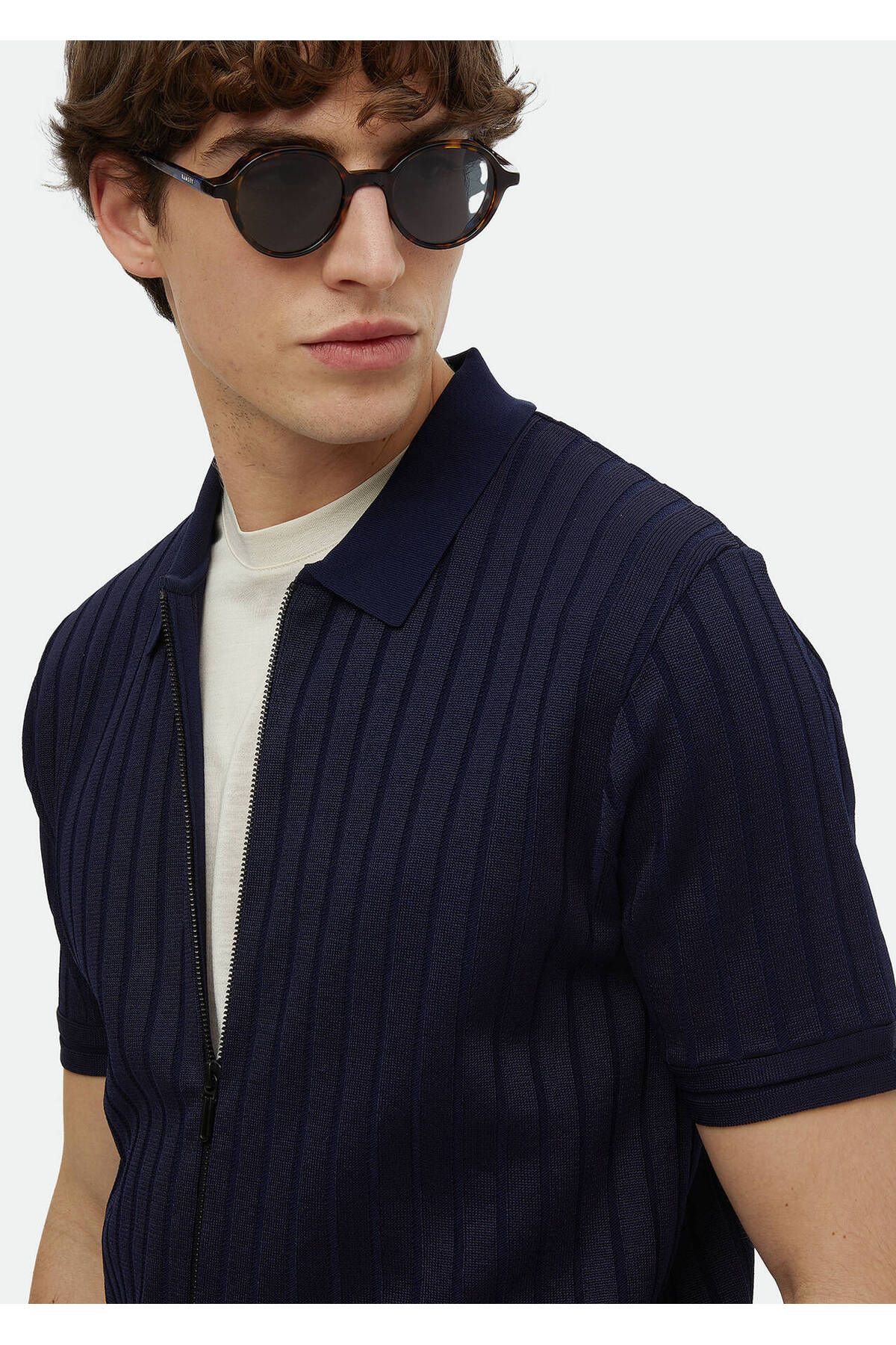 Ramsey-Polo Neck Jacquard Cardigan 3