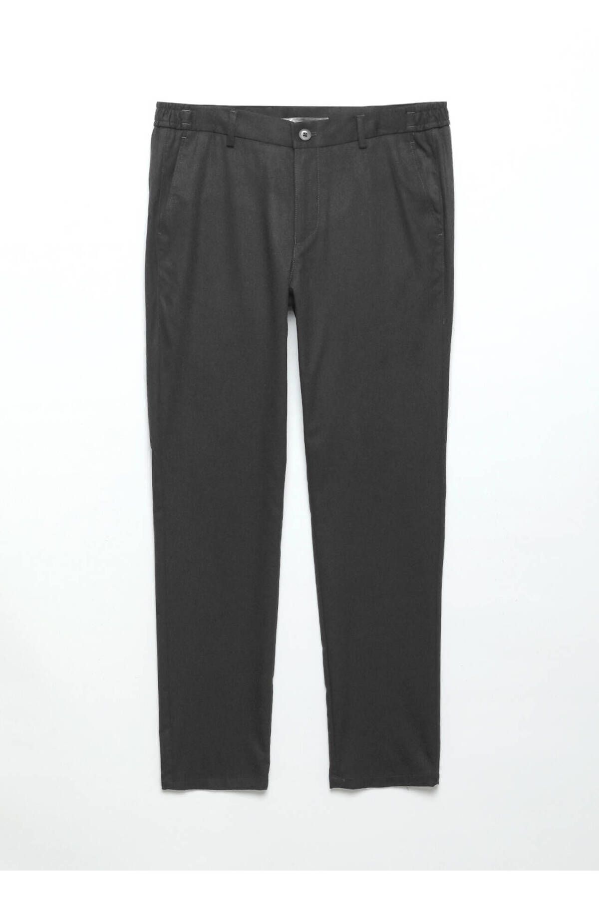 Ramsey-Gray Plain Woven Jogging Fit Casual Trousers 5