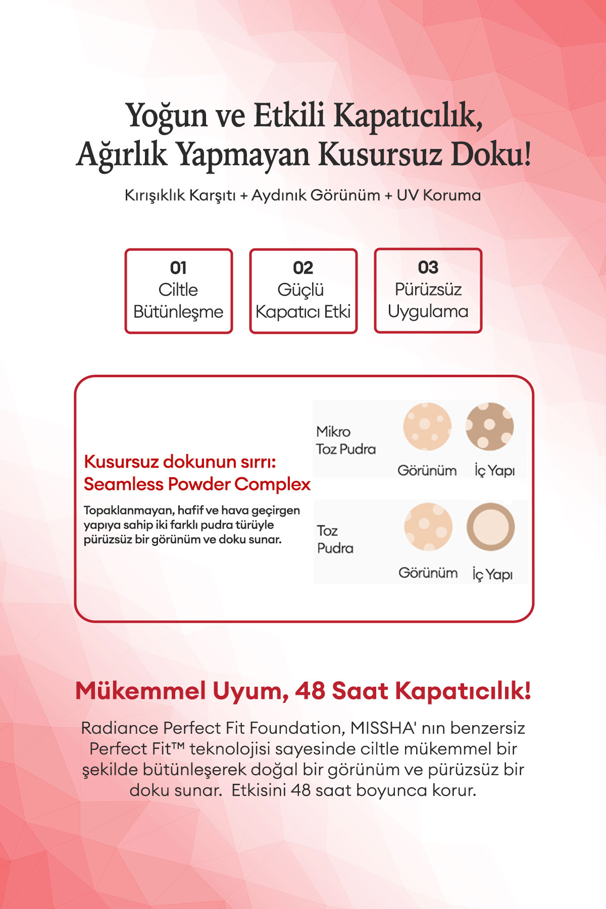 کرم پودر مات و بادوام رادیانس پرفکت فیت (شماره ۲۳ شنی) SPF30+/PA+++ — بژ ۱۰۰۶۷ — تصویر 5 از 9