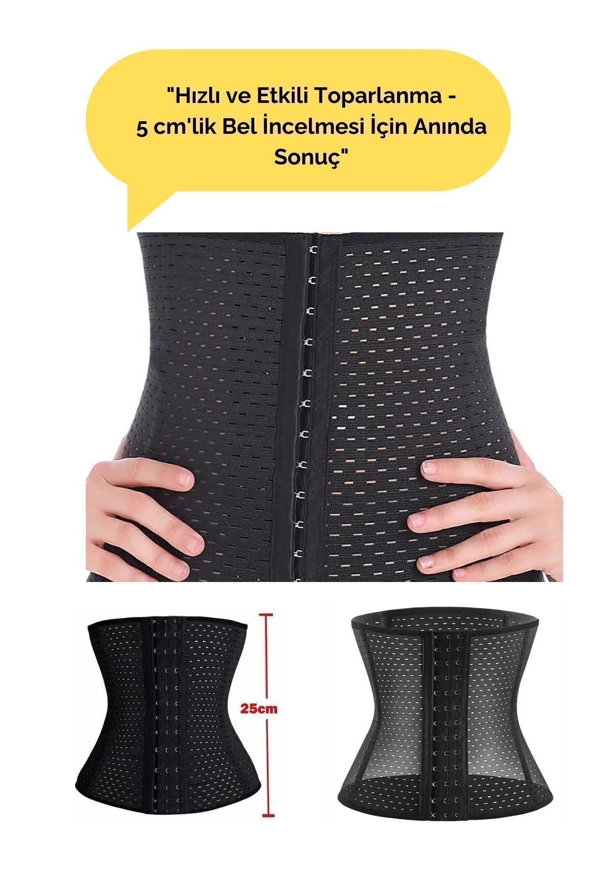 ARTUAL Kadın Doğum Sonrası Toparlayıcı Inceltici Lohusa Göbek Korse Bel Karın Zayıflama Şekil Korsesi fotoğrafı 2 (önizleme)