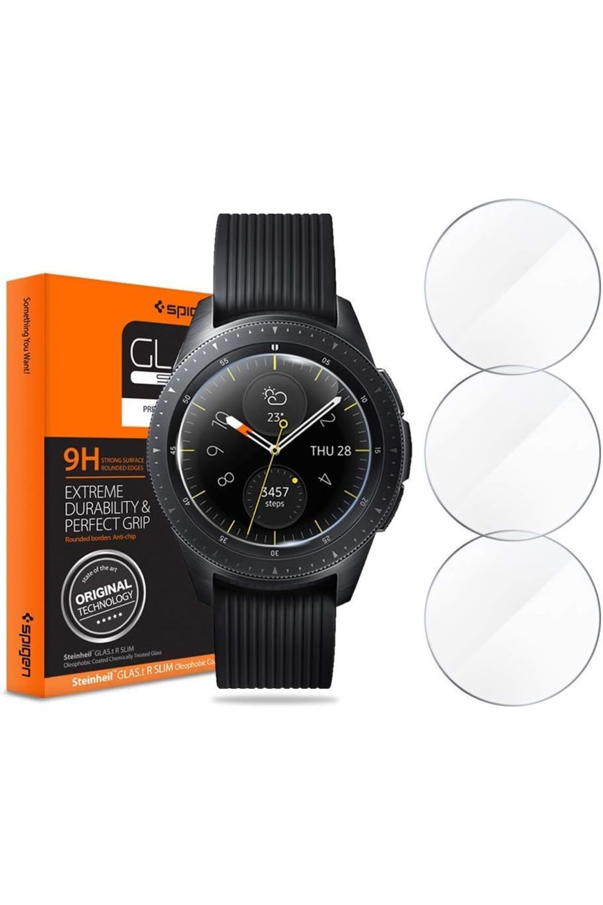 STOREMAX htpshopmx Galaxy Watch (42mm) Cam Ekran Koruyucu Glas.tR Slim (3 Adet) - 600GL25075 str http 1092444