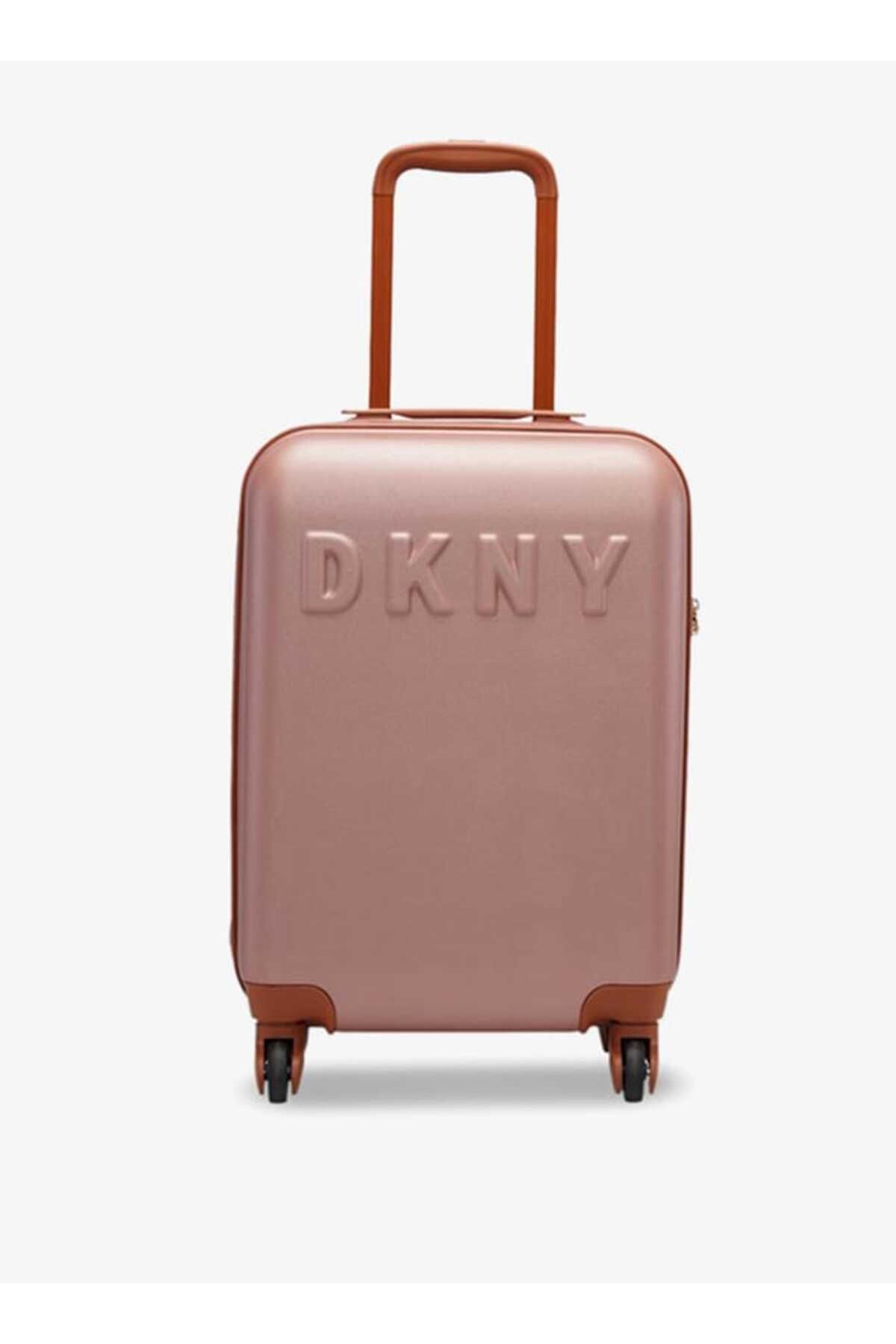 Dkny-Logo Detail Hardcase Trolley Bag With Retractable Handle 20''-s - Cabin 1