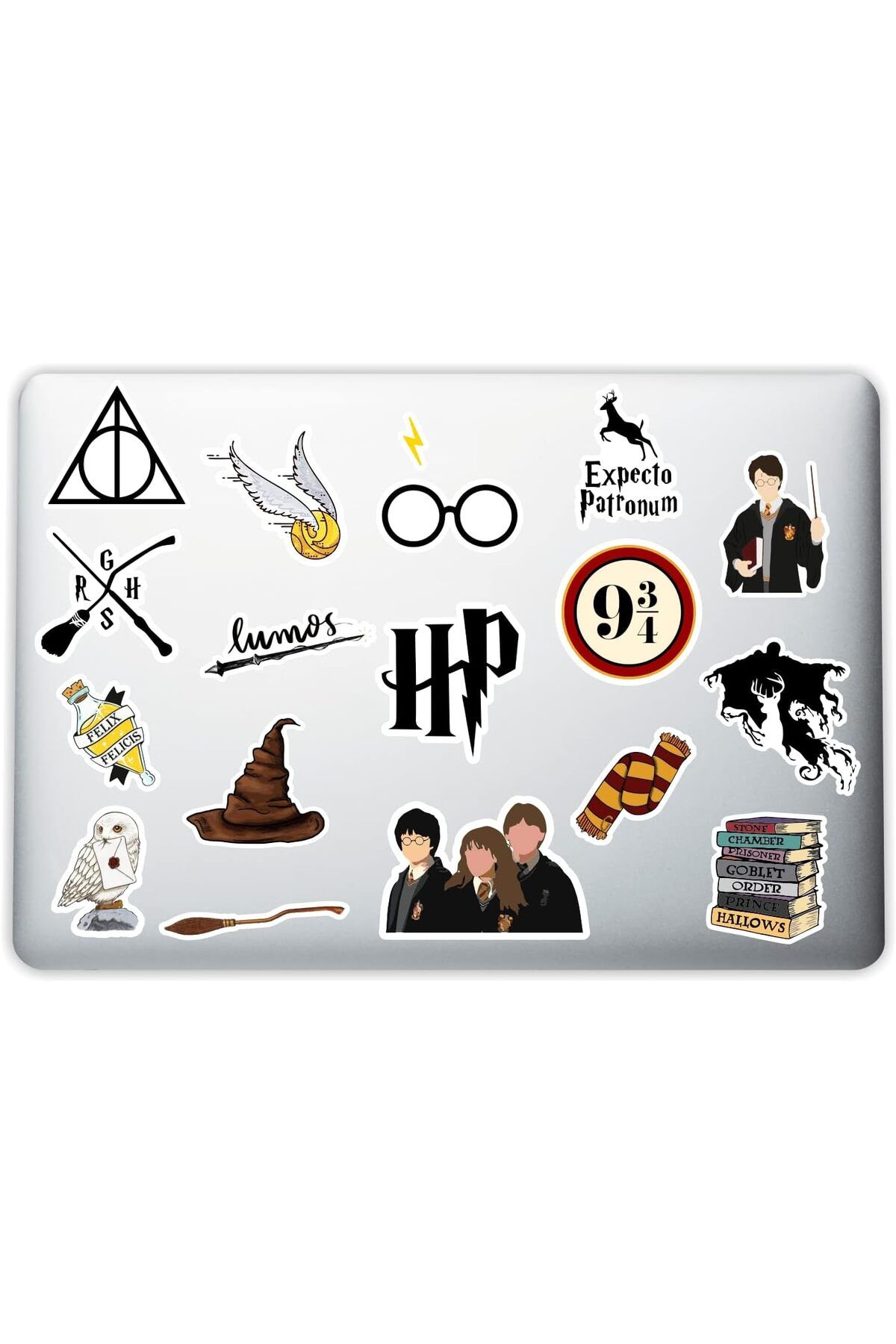 yenibagshop Aksesuar Harry Potter Dekoratif Laptop Notebook Tablet Telefon Sticker Set 012