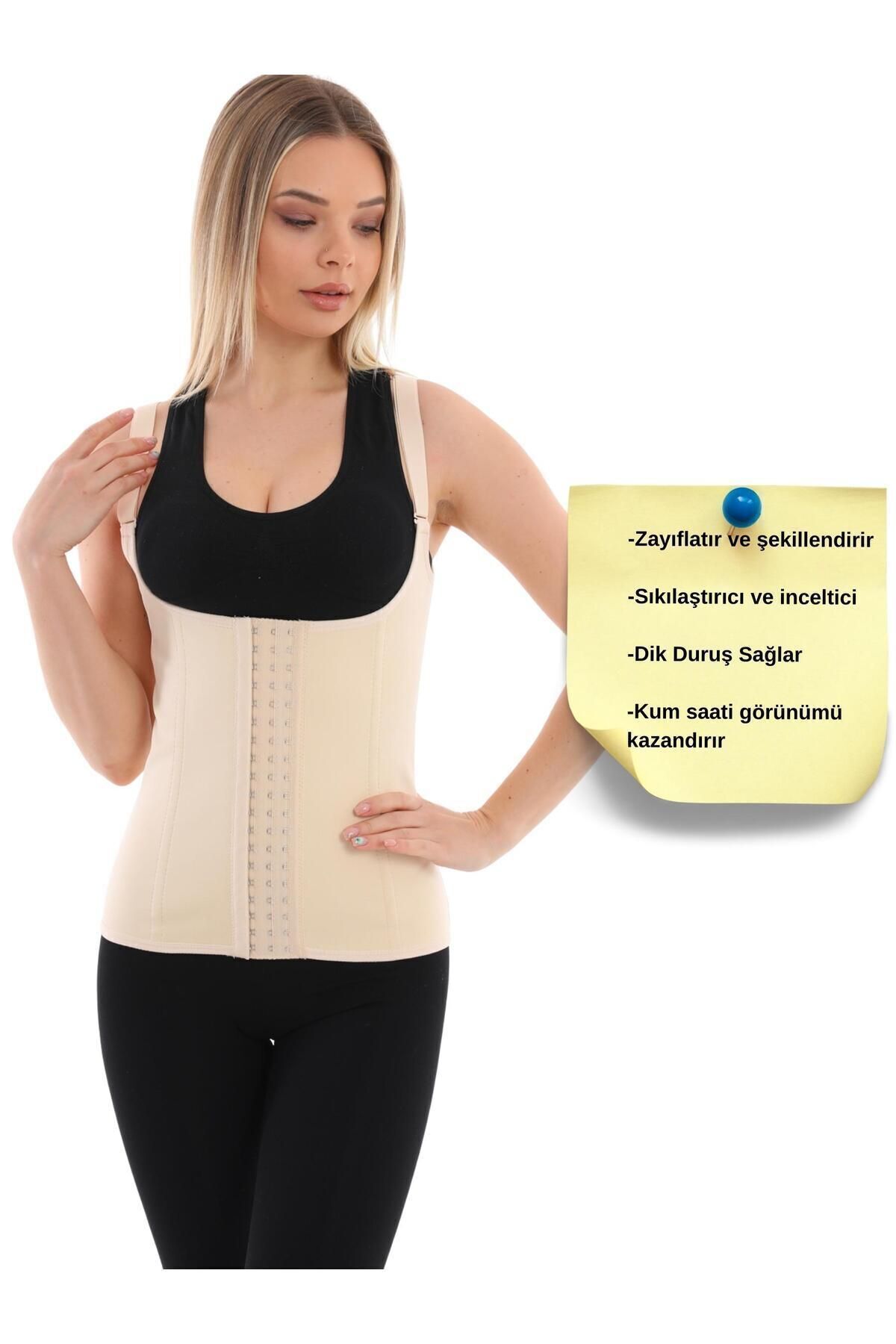 EMBA KORSE Latex Korse Çelik Balenli Bel Destekleyici Sıkılaştırıcı Lateks Doğum Sonrası Lohusa Korsesi fotoğrafı 5 (önizleme)