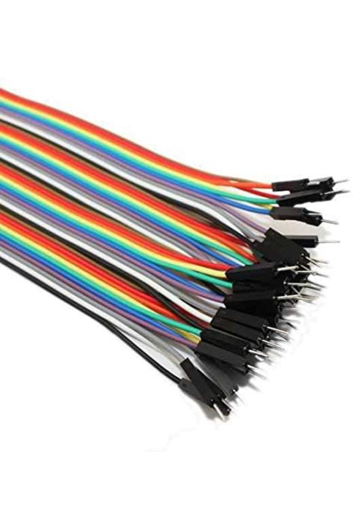 STOREMAX lbstorex 40 Pin Ayrılabilen Çok Renkli Bakır Jumper Kablo - 30 cm, 26 awg, Arduino, Raspberry, pc