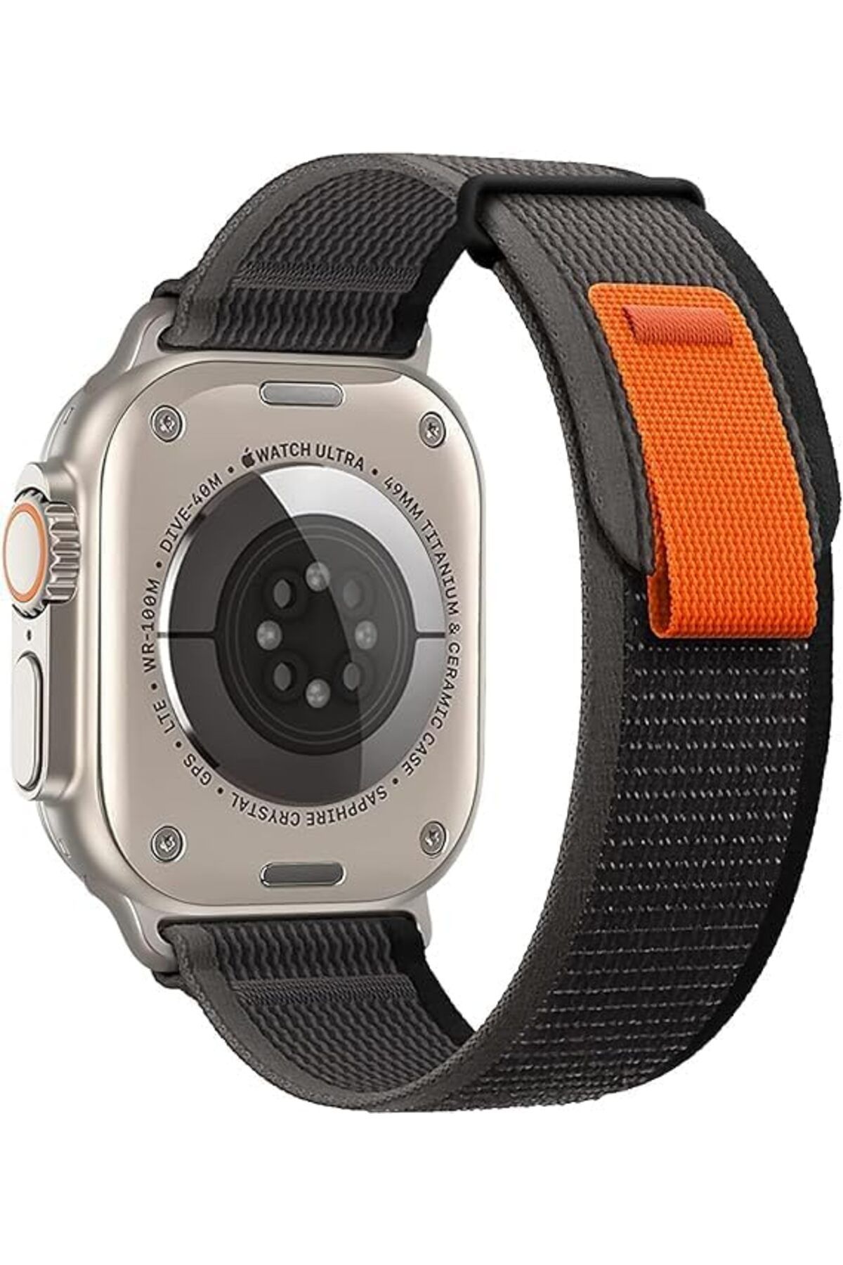 yenibagshop Apple Watch ile Uyumlu Yeni Nesil 2023 Serisi Kumaş Kordon Ultra - 42-44-45-46-49mm
