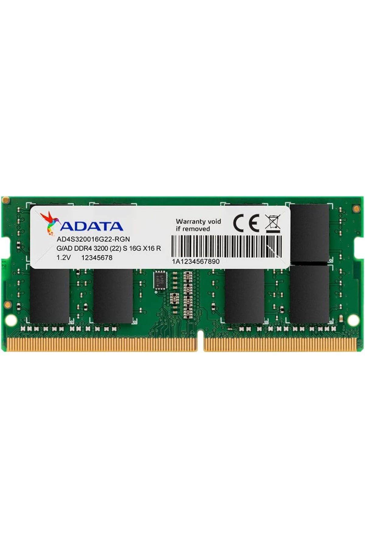STOREMAX buystoremx Premier 8 GB, DDR4, 3200 MHz (PC4-25600), AD4S32008G22-SGN, CL22, SODIMM Bellek, 1024x8 n