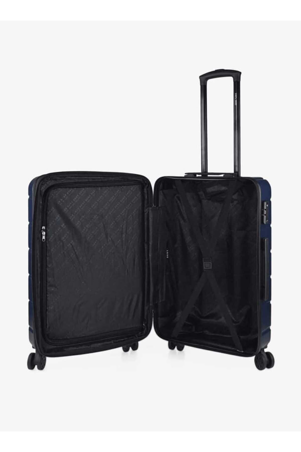 Dkny-Textured Hardcase Trolley Bag With Retractable Handle 24''-m - Check-in 3