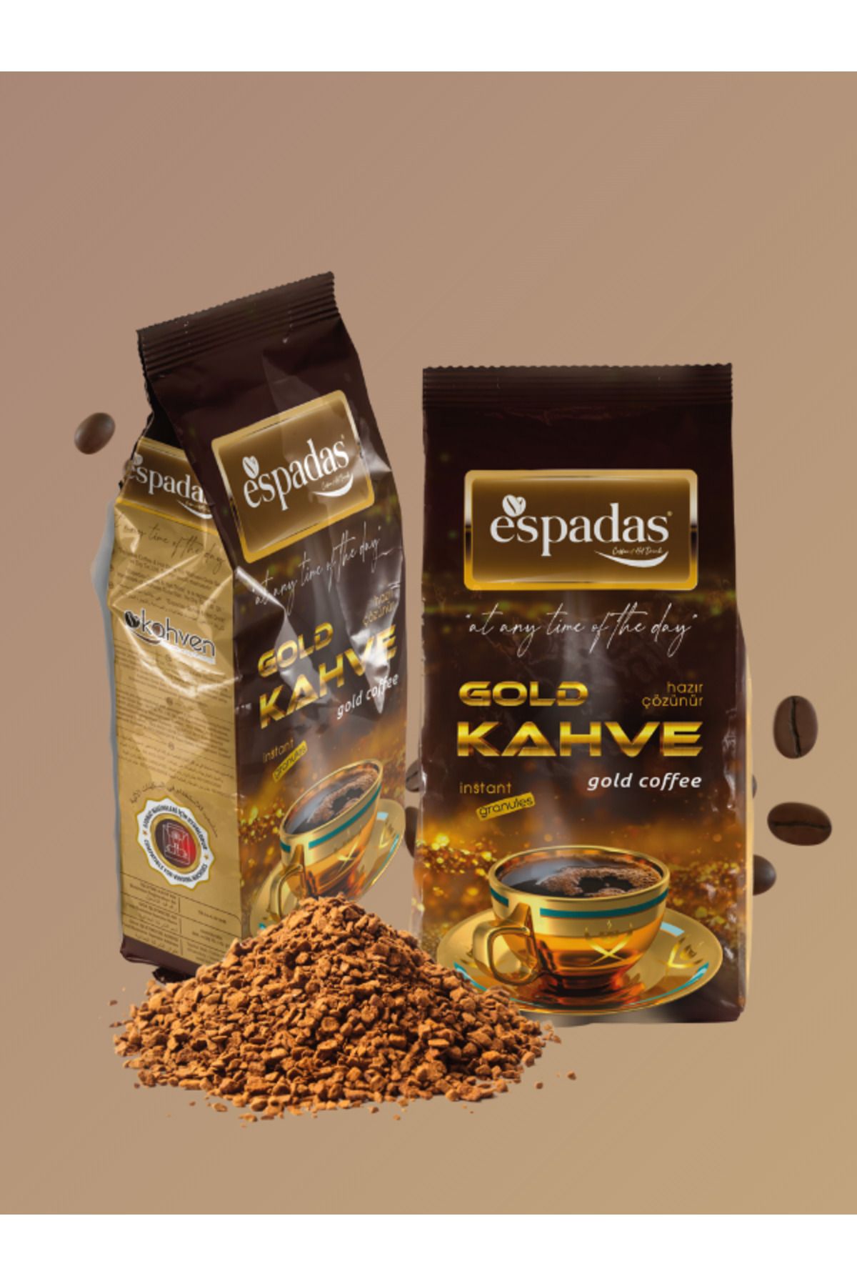 espadas Gold Granül Kahve | 500 gr Çözülebilir Kahve Ekonomik Boy