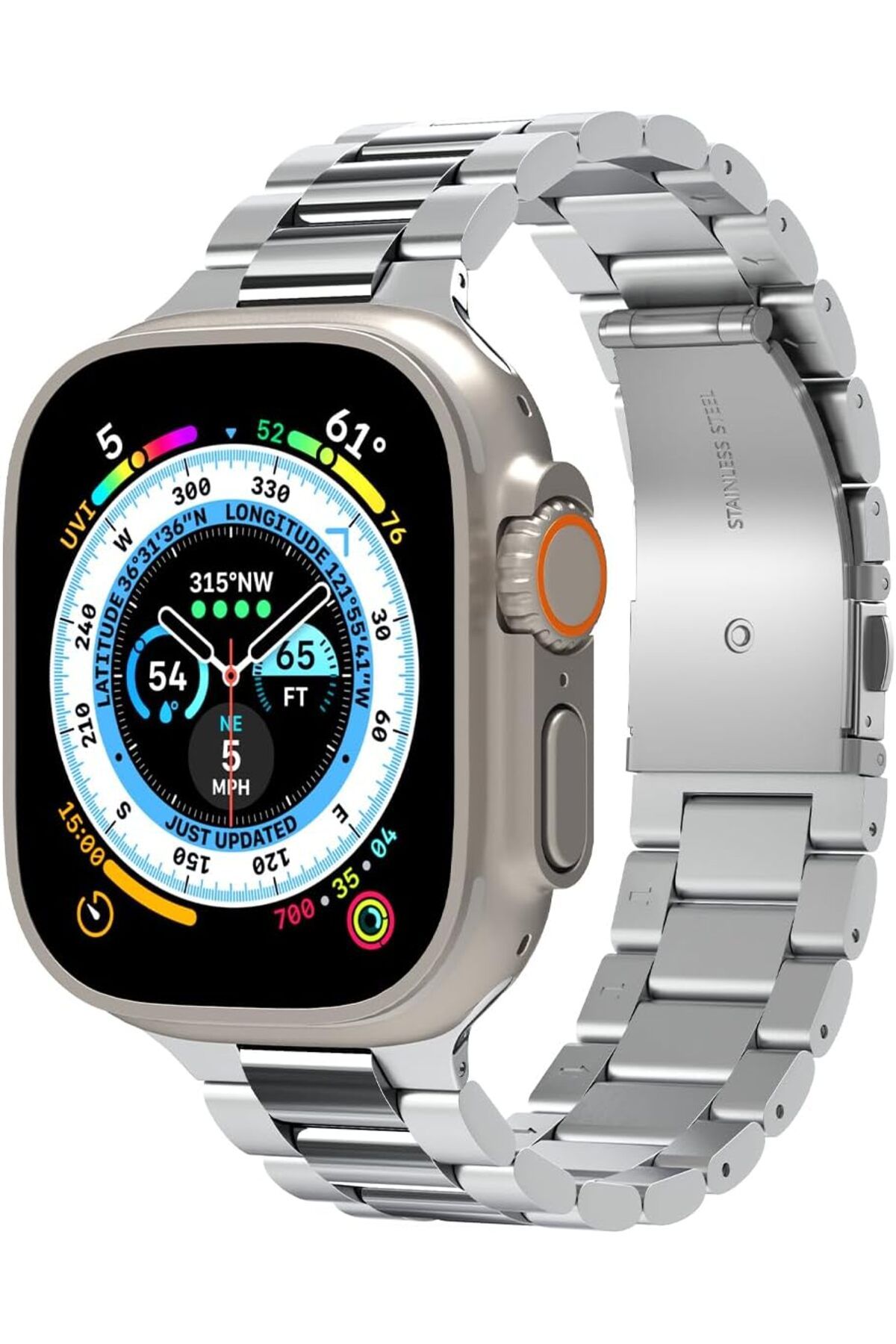 STOREMAX daliashops Modern Fit 316L Watch Ultra2/ Watch Ultra 49 mm, Seri 9/8/SE2/7/6/SE/5/4/3/2/1 45 mm/44