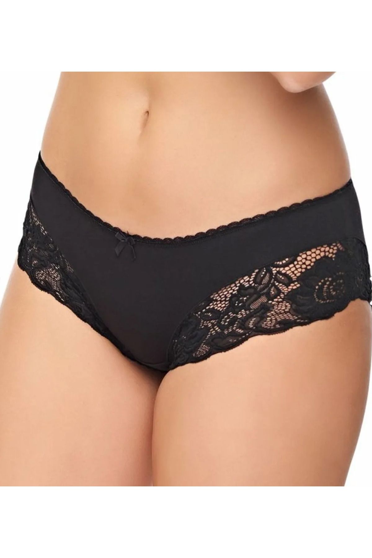 Belinay-Black Women's Panties - 45% Modal, 40% Polyamide, 15% Elastane, Economical Pack of 4 1