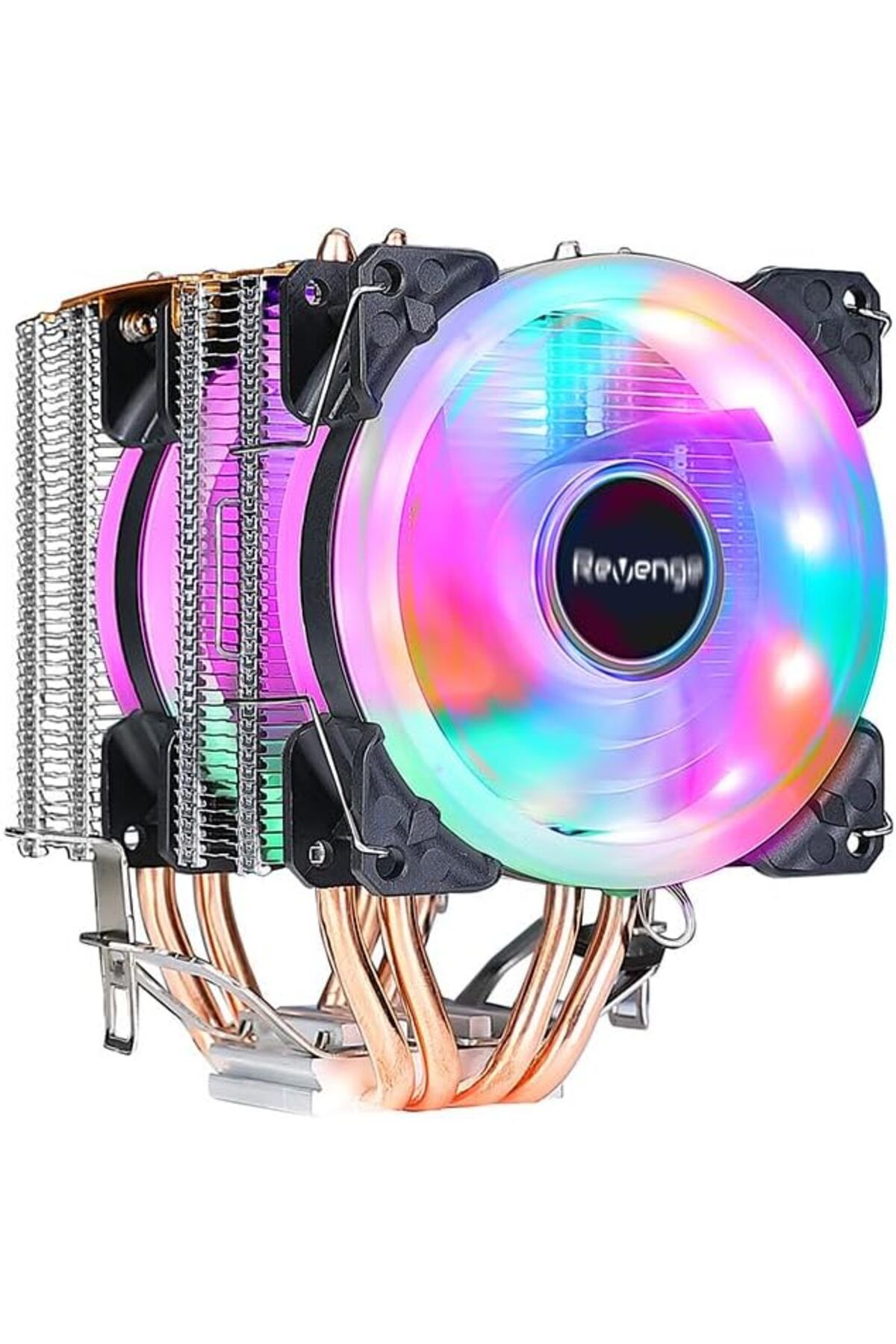 STOREMAX lvnmblya Frost Rainbow Fanlı Intel AMD Uyumlu Bakır Borulu CPU Soğutucu İşlemci Fanı (Cold Fro