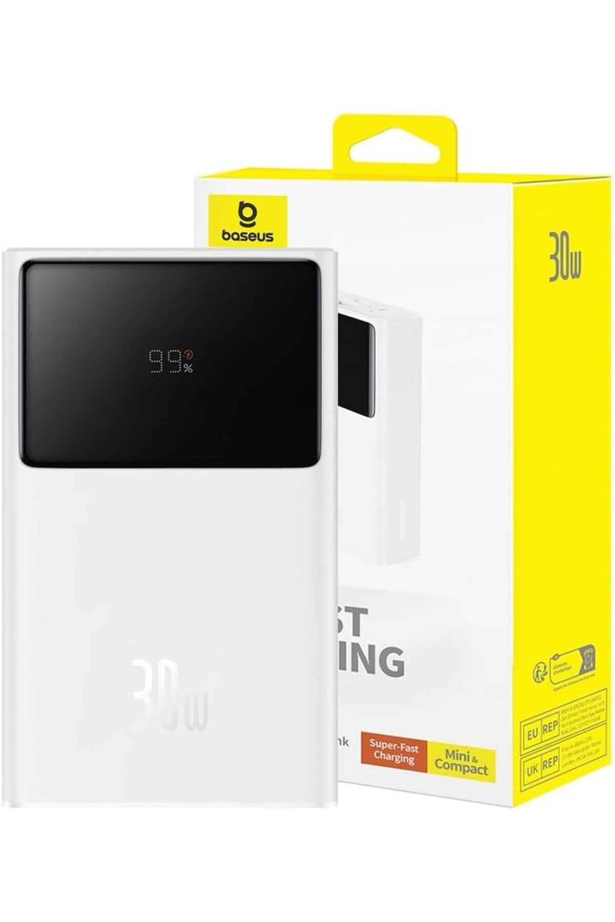 STOREMAX sellbuystore Star-Lord 10.000 mAh Digital Display Powerbank 30W-Beyaz 1053513