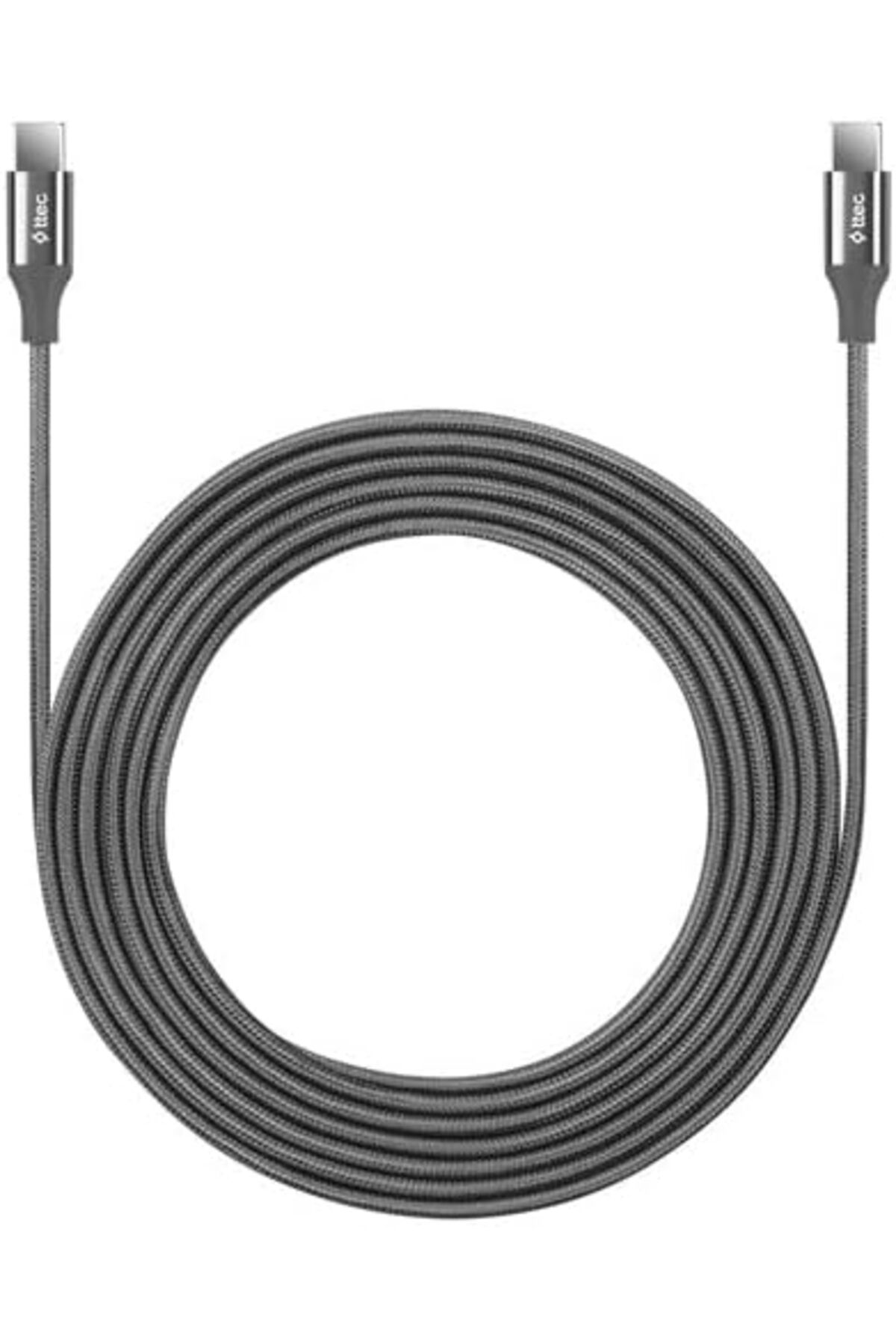 STOREMAX lbstorex AlumiCable Type-C to Type-C 300cm 65W PD/QC Hızlı Şarj ve Data Kablosu 2DK52UG Uzay Gri