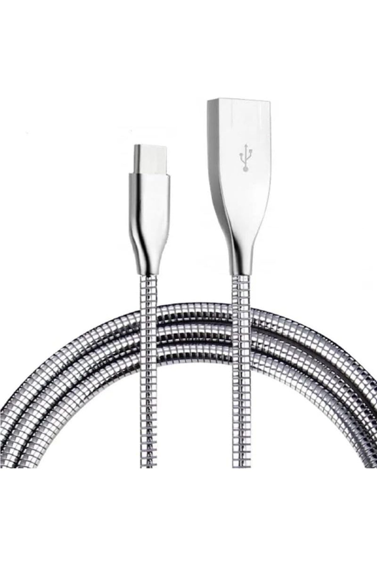 STOREMAX lbstorex Spiralli Metal Type-C Hızlı Şarj Kablosu 1metre PDA00010 Newdsng 1116818