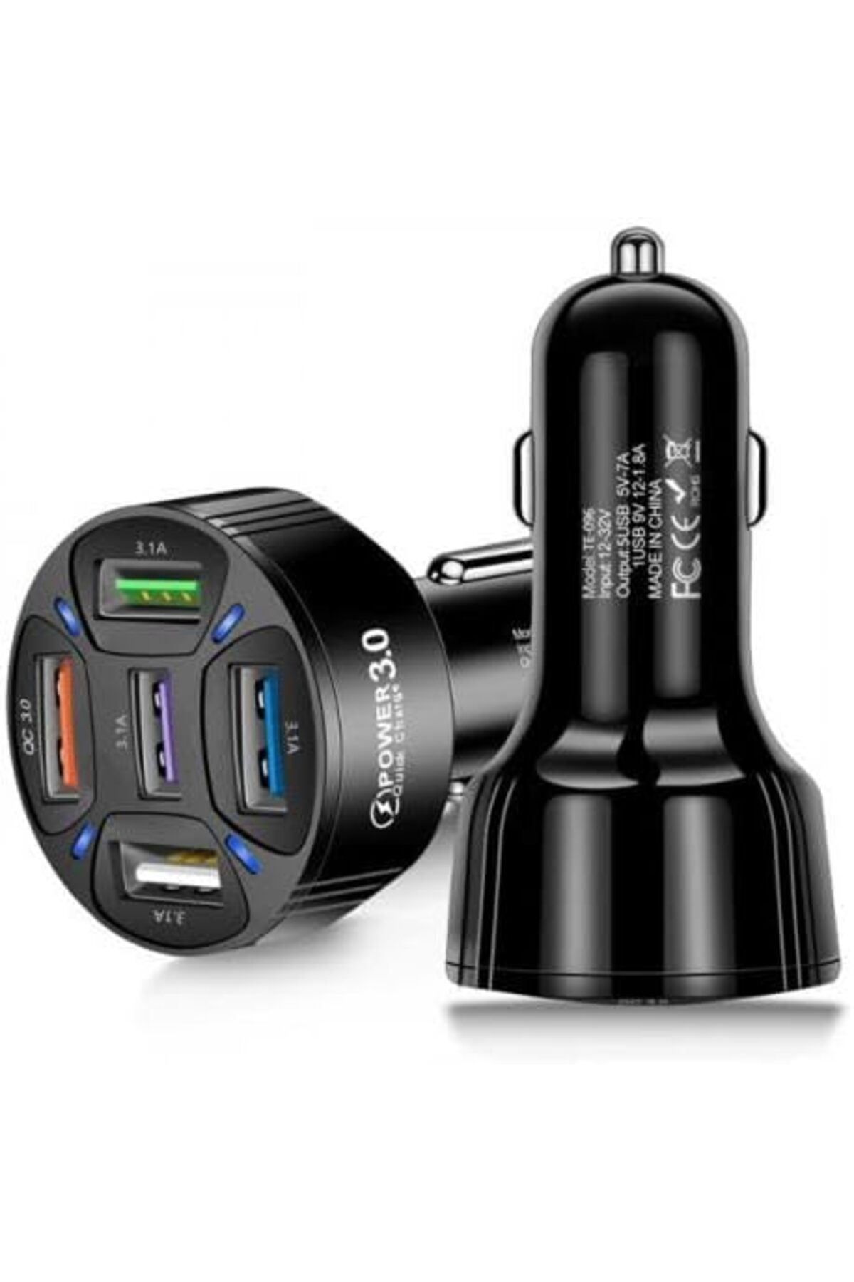 STOREMAX 35W Araç Şarj İstasyonu QC3.0 5 Port Araç Şarj Çoklayıcı Araç İçi Çakmaklık Ş