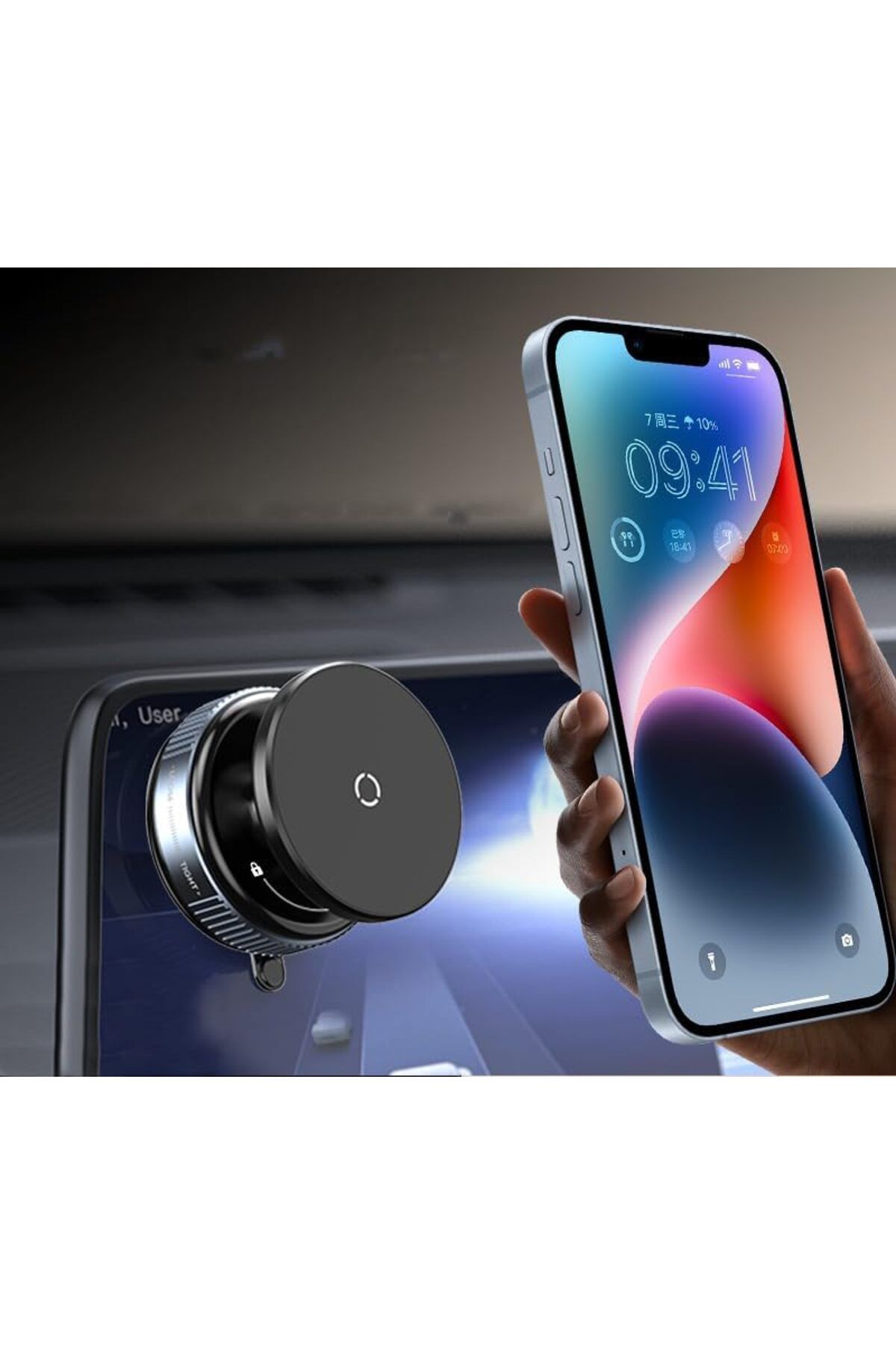 STOREMAX lbstorex Kablosuz Araç İçi Cep Telefonu Tutucu Araç içi Montaj Süper Güçlü Vakumlu Manyetik