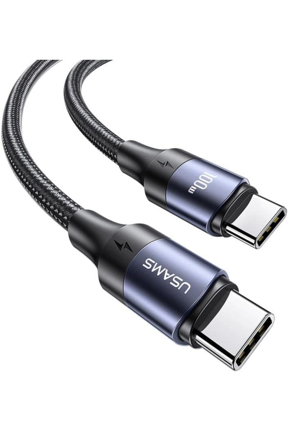 STOREMAX buxystorem US-SJ524 Örgülü 1.2m Type-C to Type-C 100w PD Hızlı Şarj ve Data Kablosu AMZ trendy