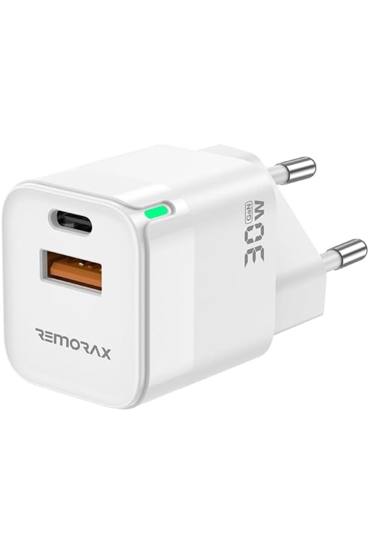 STOREMAX sellbuystore Qbic PD 30Watt GaN Hızlı Şarj Aleti, A + C Girişli, Beyaz 1053513