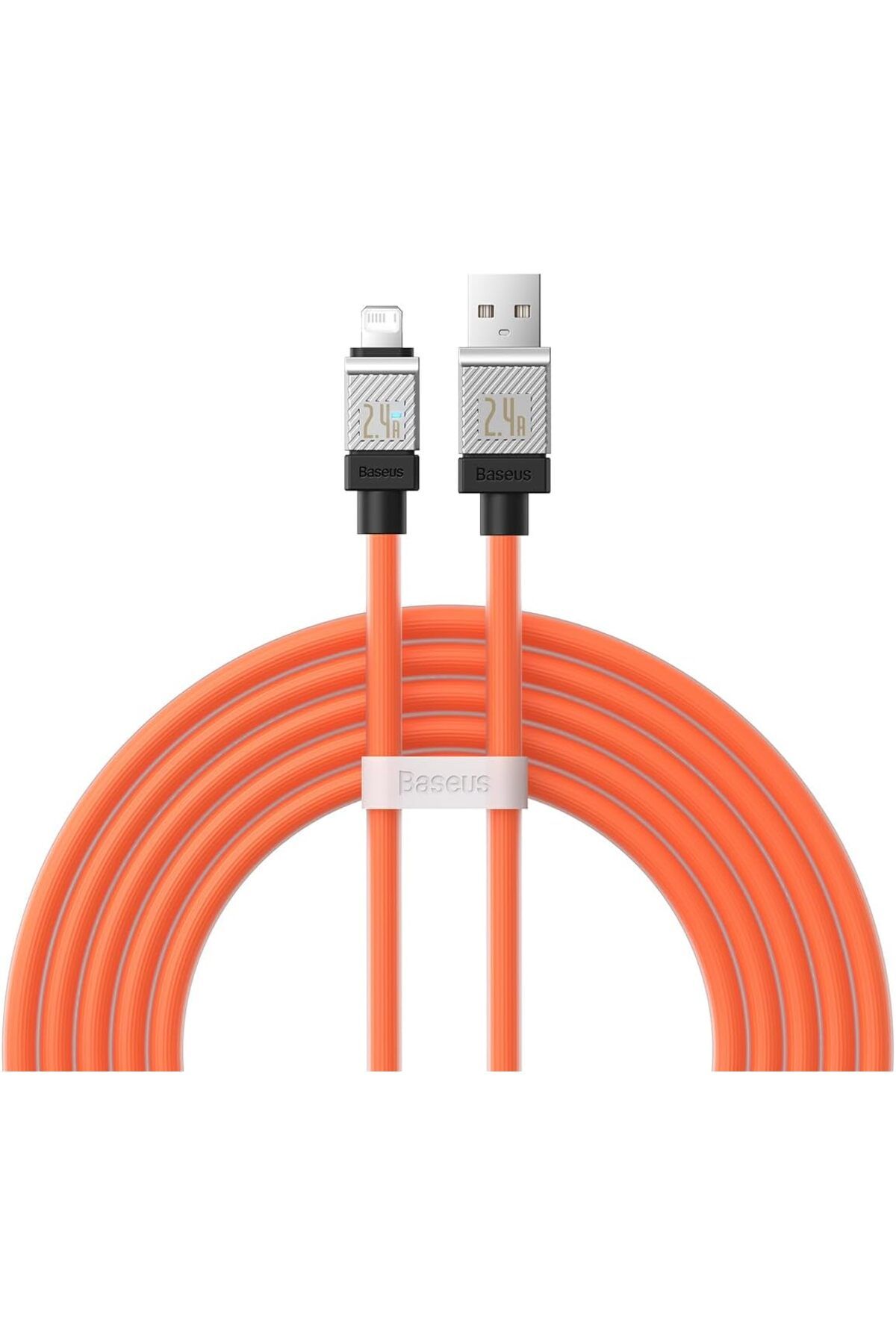 STOREMAX lbstorex CoolPlay Serisi Hızlı Şarj Kablosu USB to iP 2.4A, 2m, Turuncu Newdsng 1116818
