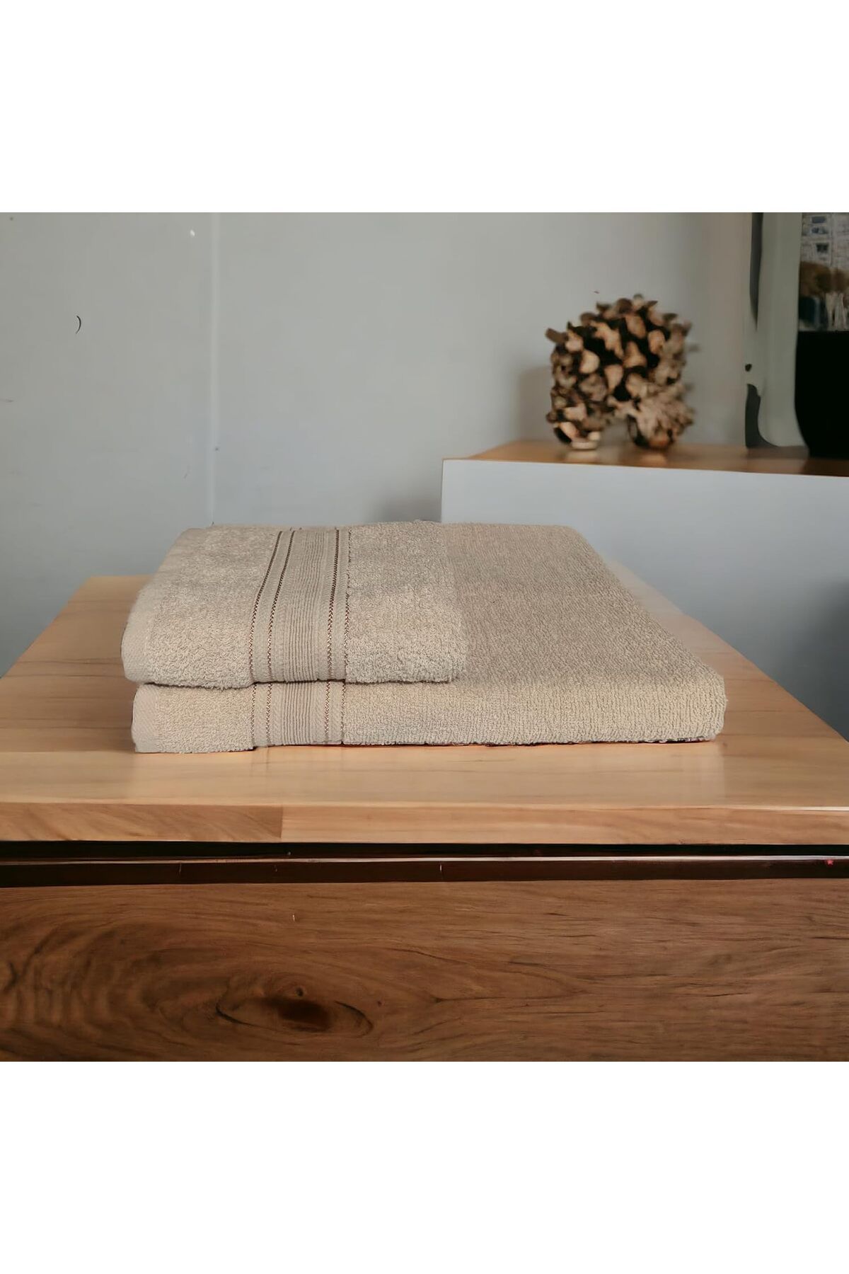 STOREMAX htpshopmx Home%100 Cotton Havlu Takımı Vücut Havlusu 90x140 cm, Baş Havlusu 50x80 cm, Ekstra Yum