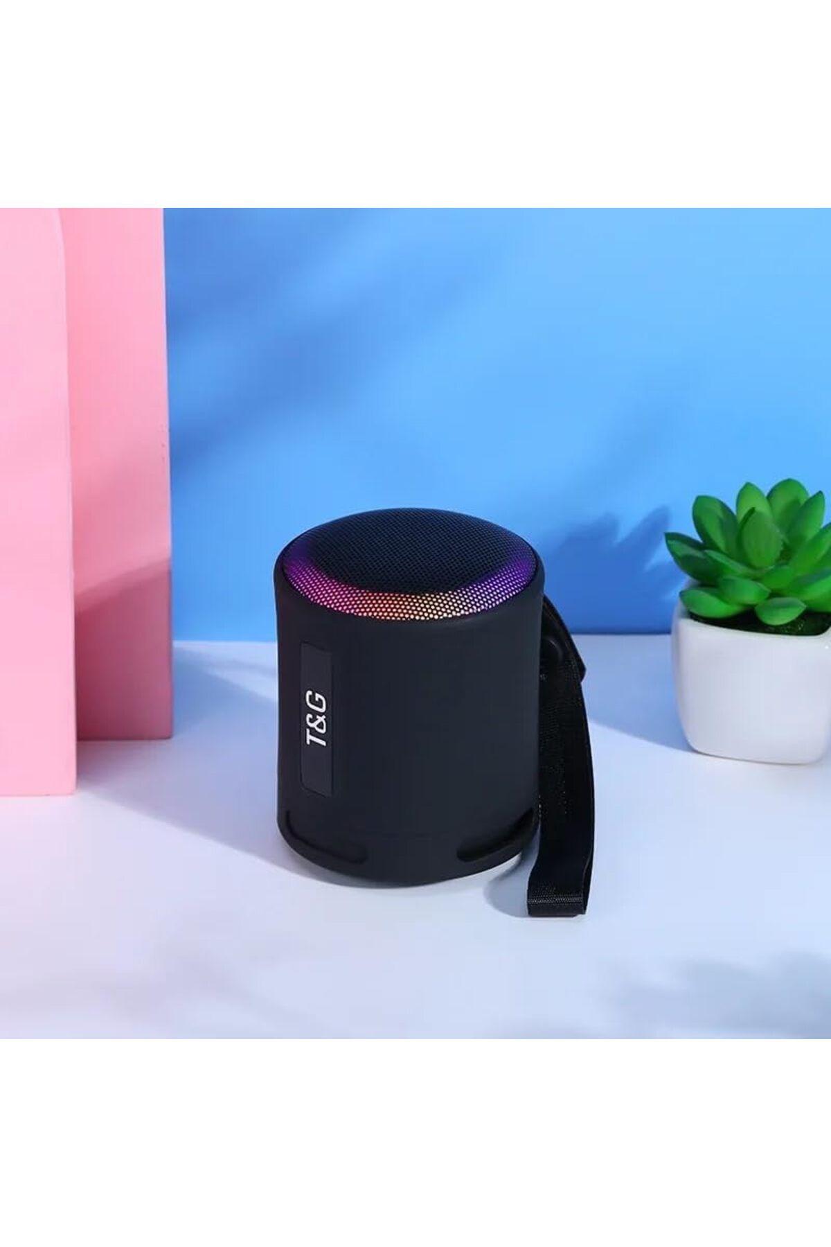 STOREMAX htpshopmx LED Bluetooth 5.3 TWS Çift Hoparlör Bağlantılı RGB Işıklı Taşınabilir Wireless H