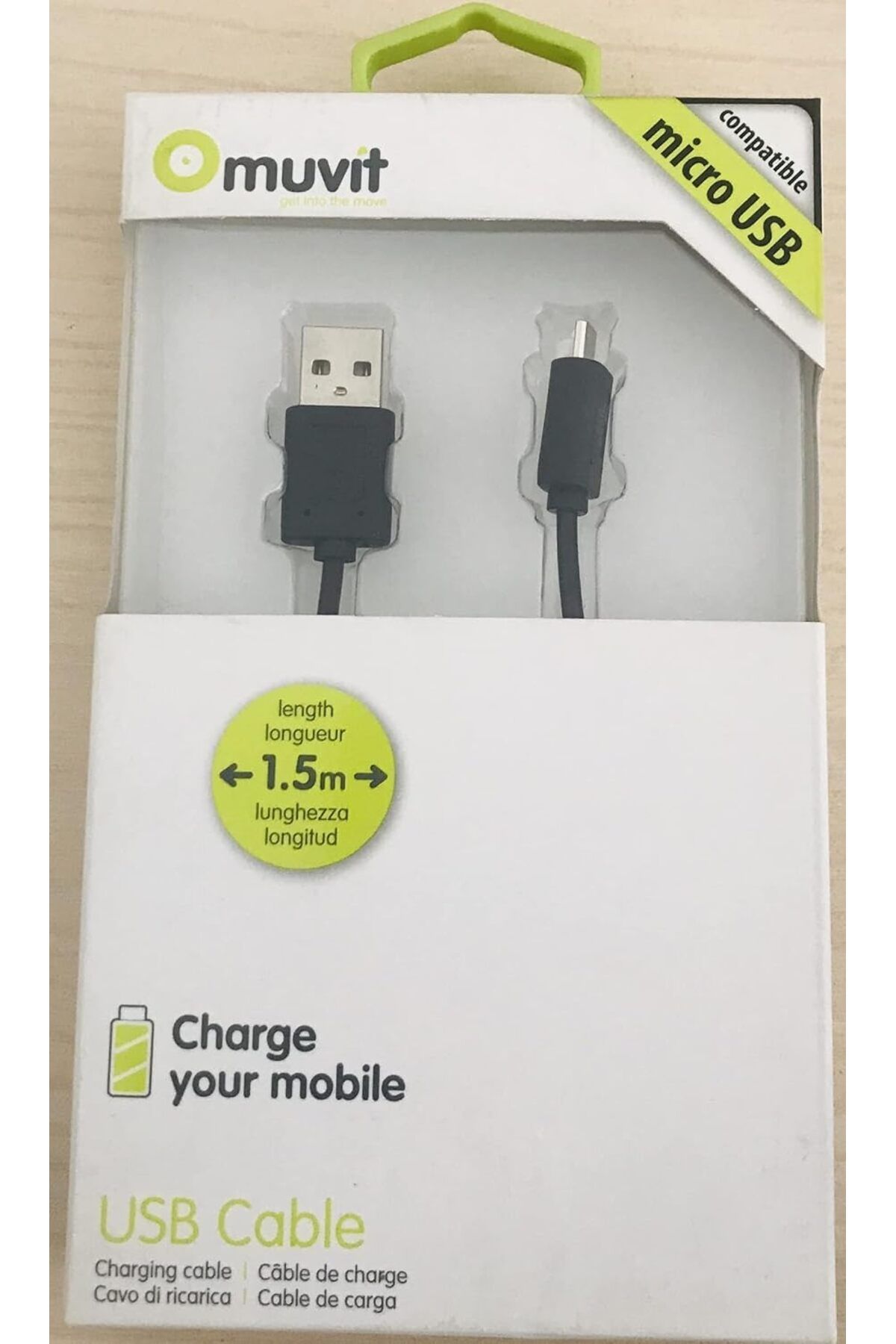 STOREMAX glpzr Muvit Micro USB Şarj Spiral Android Kablo, Sarmal Araç Şarj kablosu trendybuy 1109110