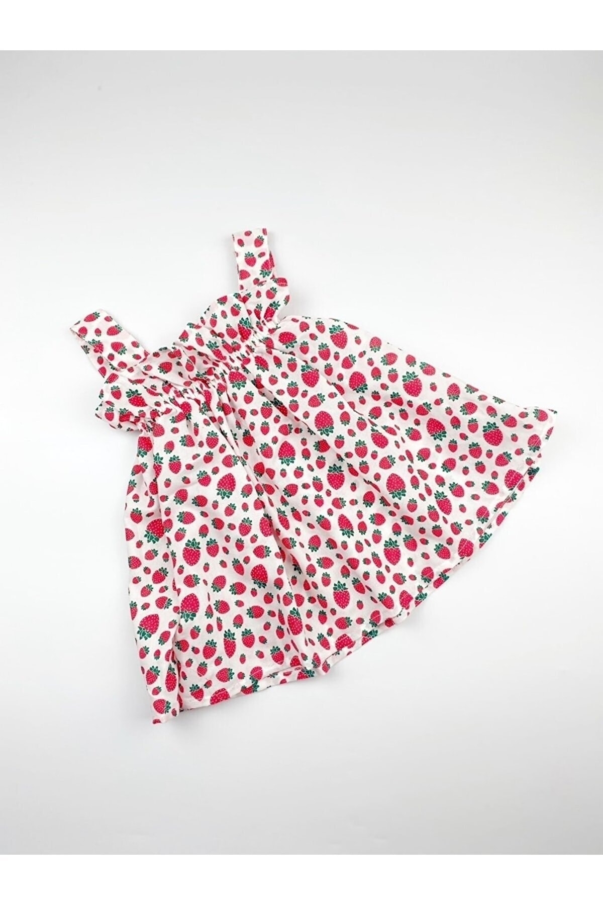 Genel Markalar Kız Bebek Yazlık Çilekli Elbise fotoğrafı 5 (önizleme)