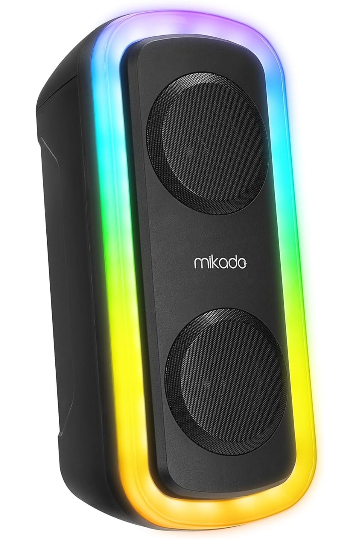 STOREMAX htpshopmx MD-C18 Siyah 8W RGB Işıklı Taşınabilir Speaker Hoparlör str http 1092444