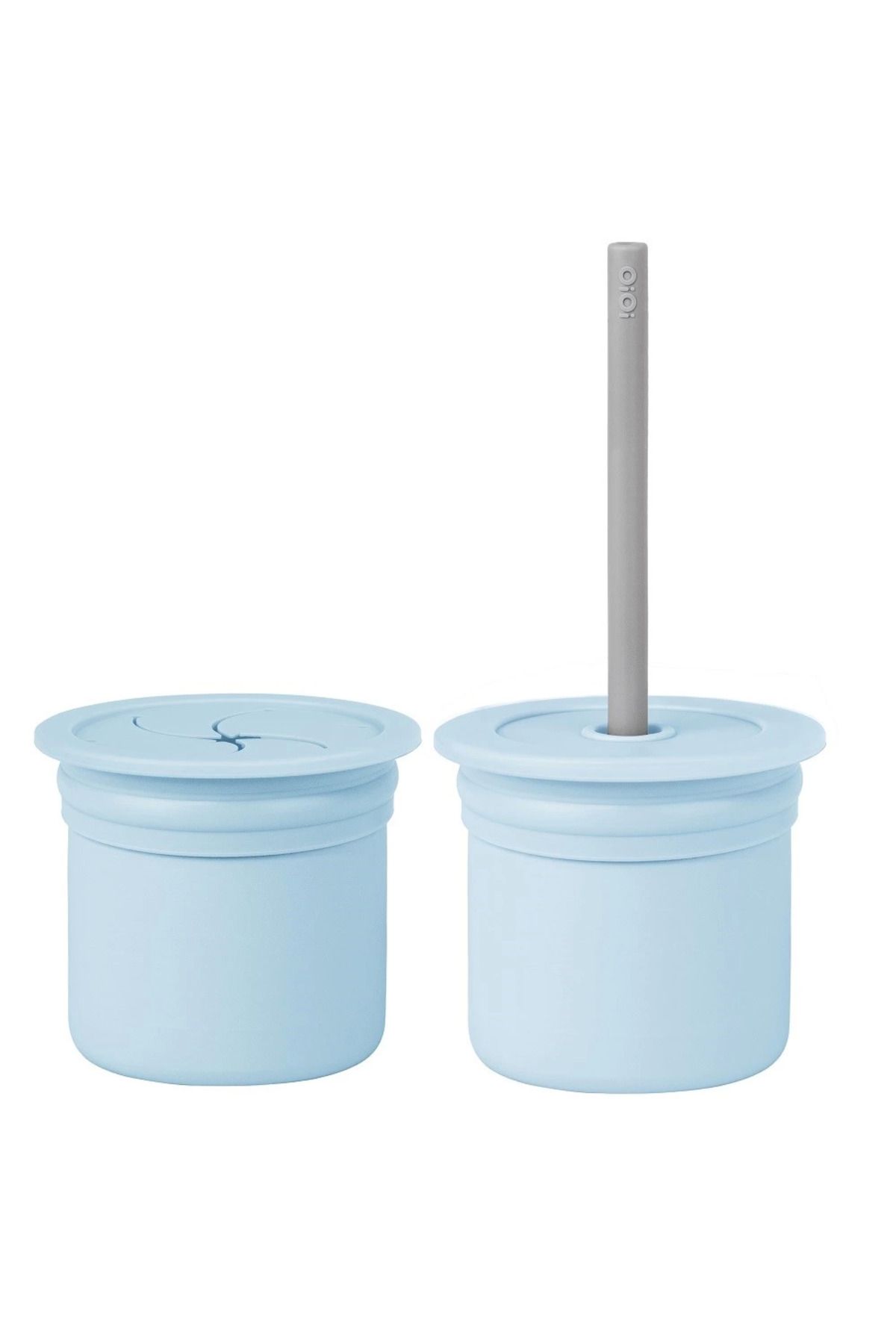 atesin online Ham+Hüp Pipetli Silikon Bardak S Mineral Blue / Poer Grey