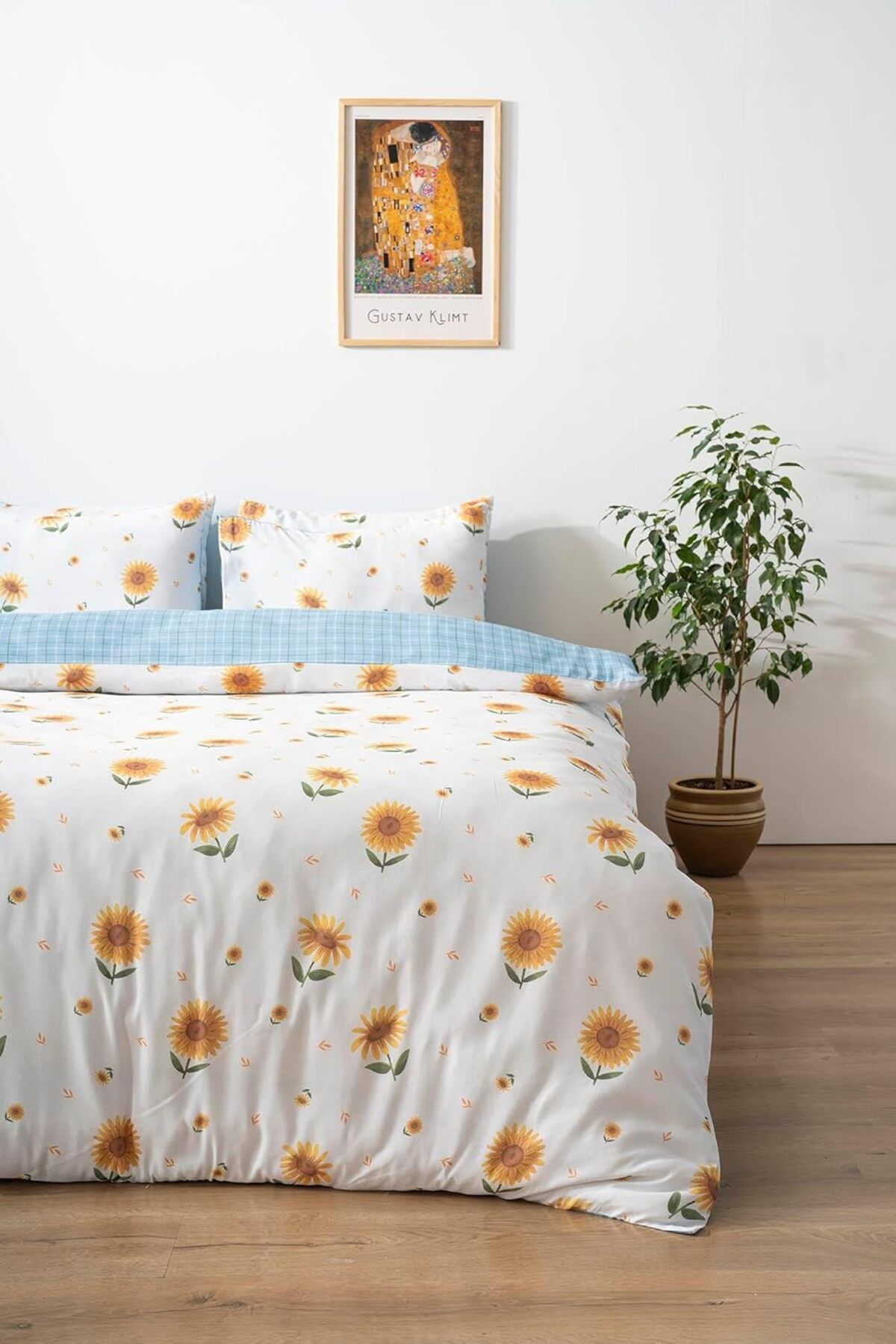 STOREMAX nffashopm Ayçiçeği Çift Kişilik Pamuklu Nevresim Takımı storestarx 1051353