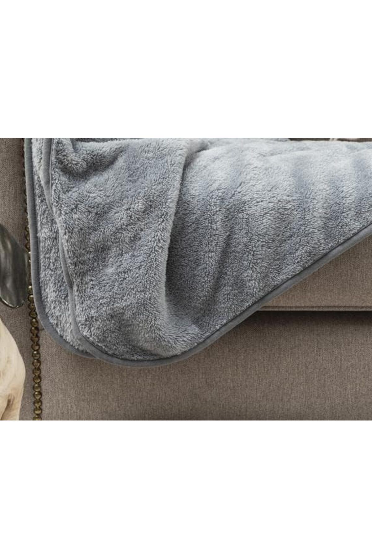 STOREMAX-Wellsoft Blanket - 220*2 Cinseni, Double with a Plush and Fleece Interversion 2