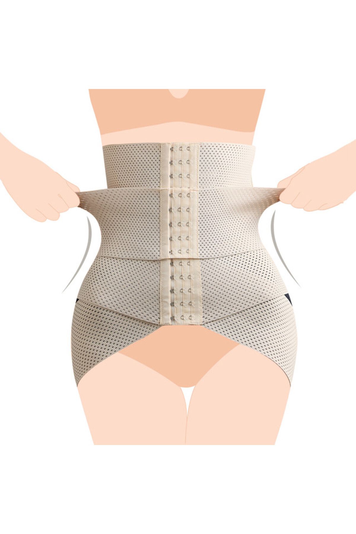 Sunveno-Belly Shaper and Hip Definition Band - Beige, L 3