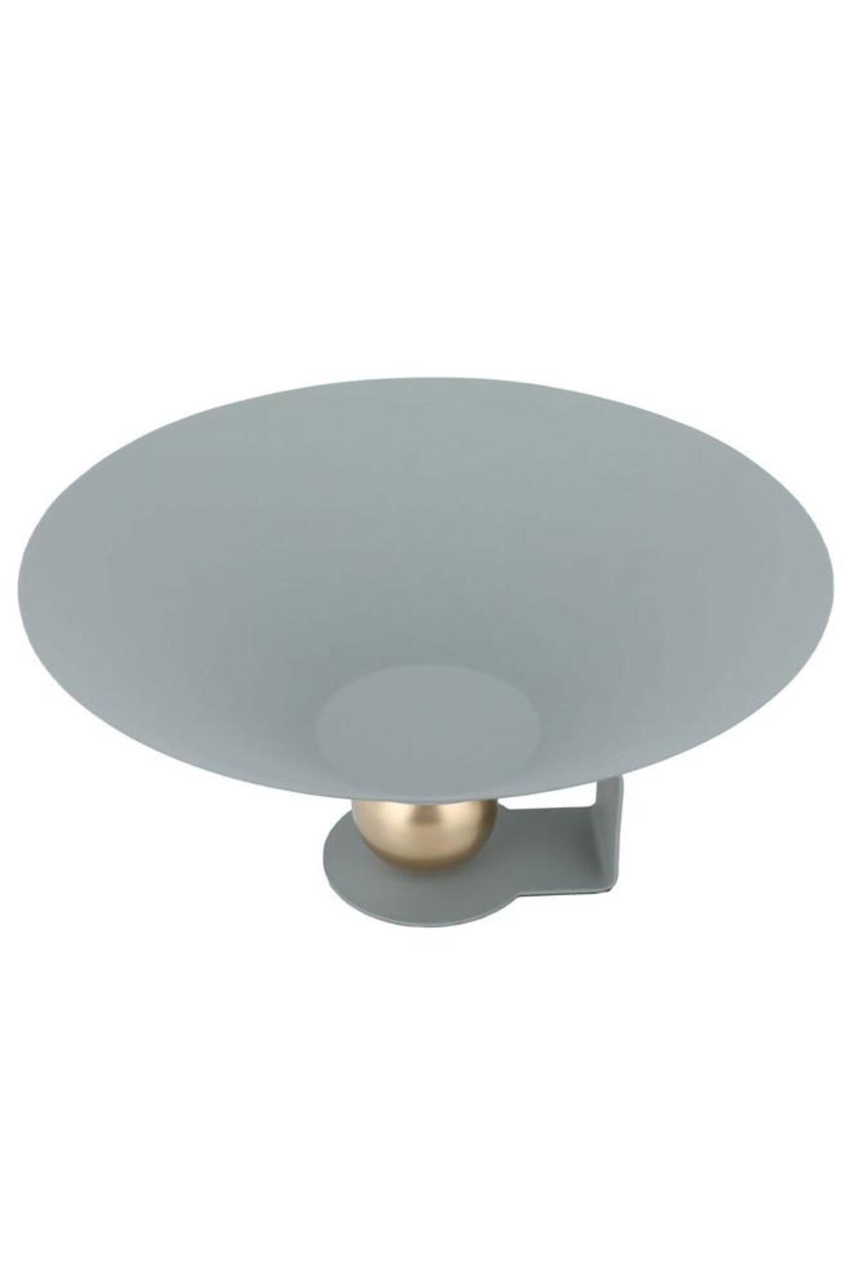 ALSAIF-Steel Serving Stand Round Deep Grey 1