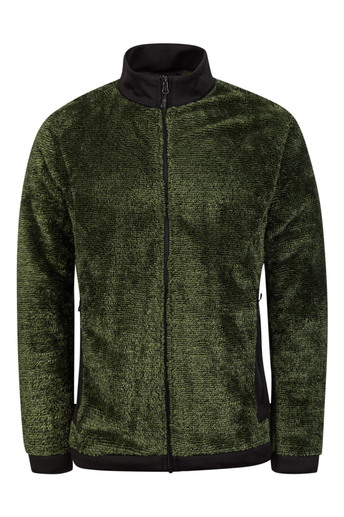 2AS-San Diago Men's Full Zipper Striped Fleece 1
