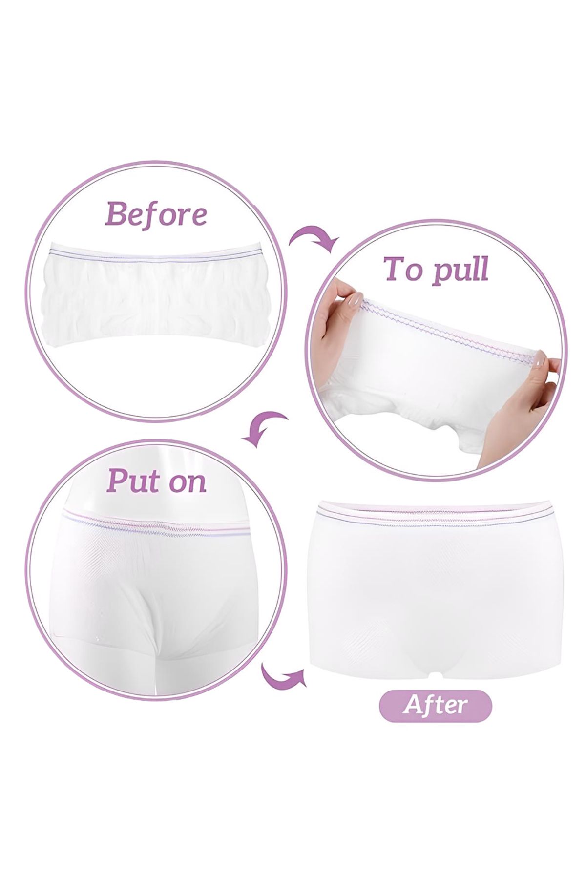 Sunveno-Postpartum Mesh Underwear (2 Pieces) - L Size 6