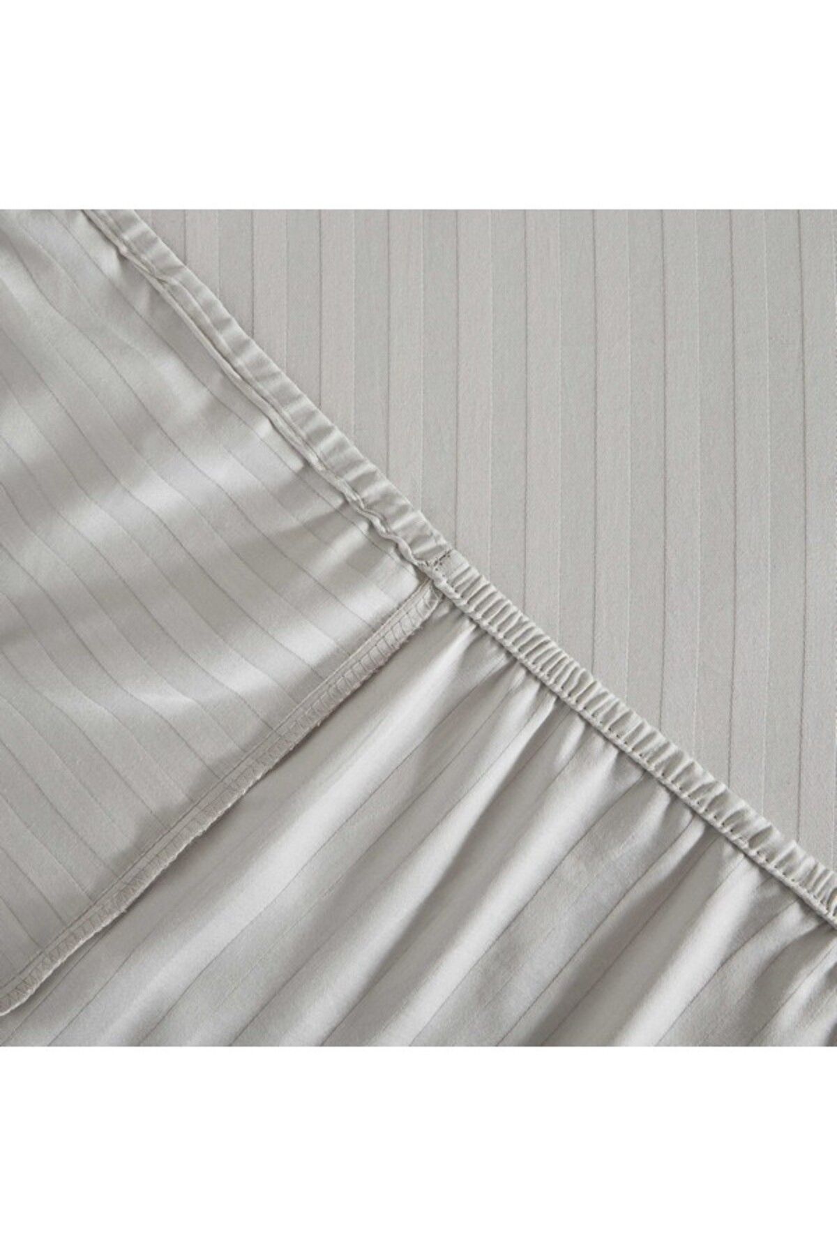 Home Box-Hamilton Striped Satin Cotton King Fitted Sheet 7