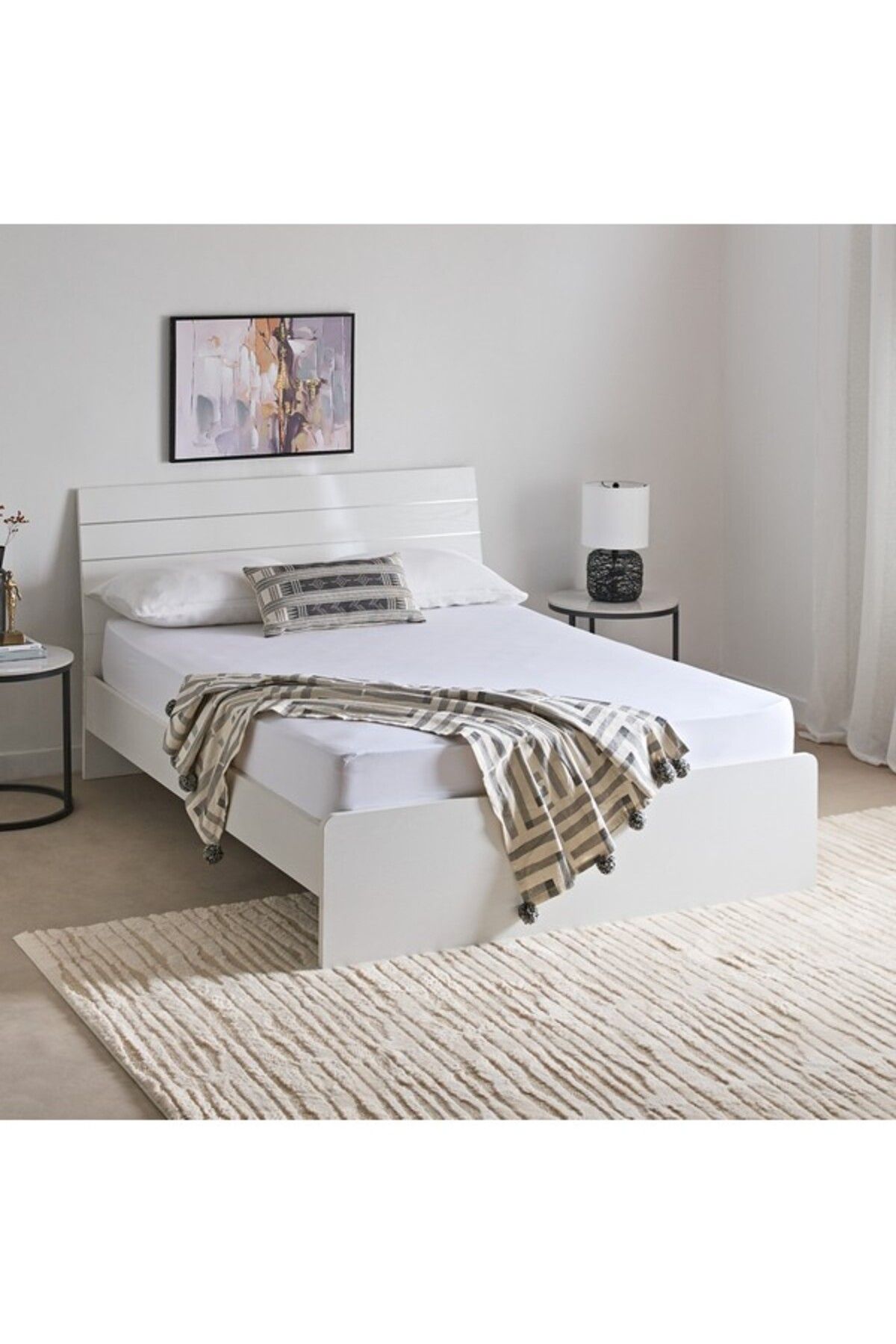 Home Box-Essential Cotton King Fitted Sheet 180x200+36 cm 8