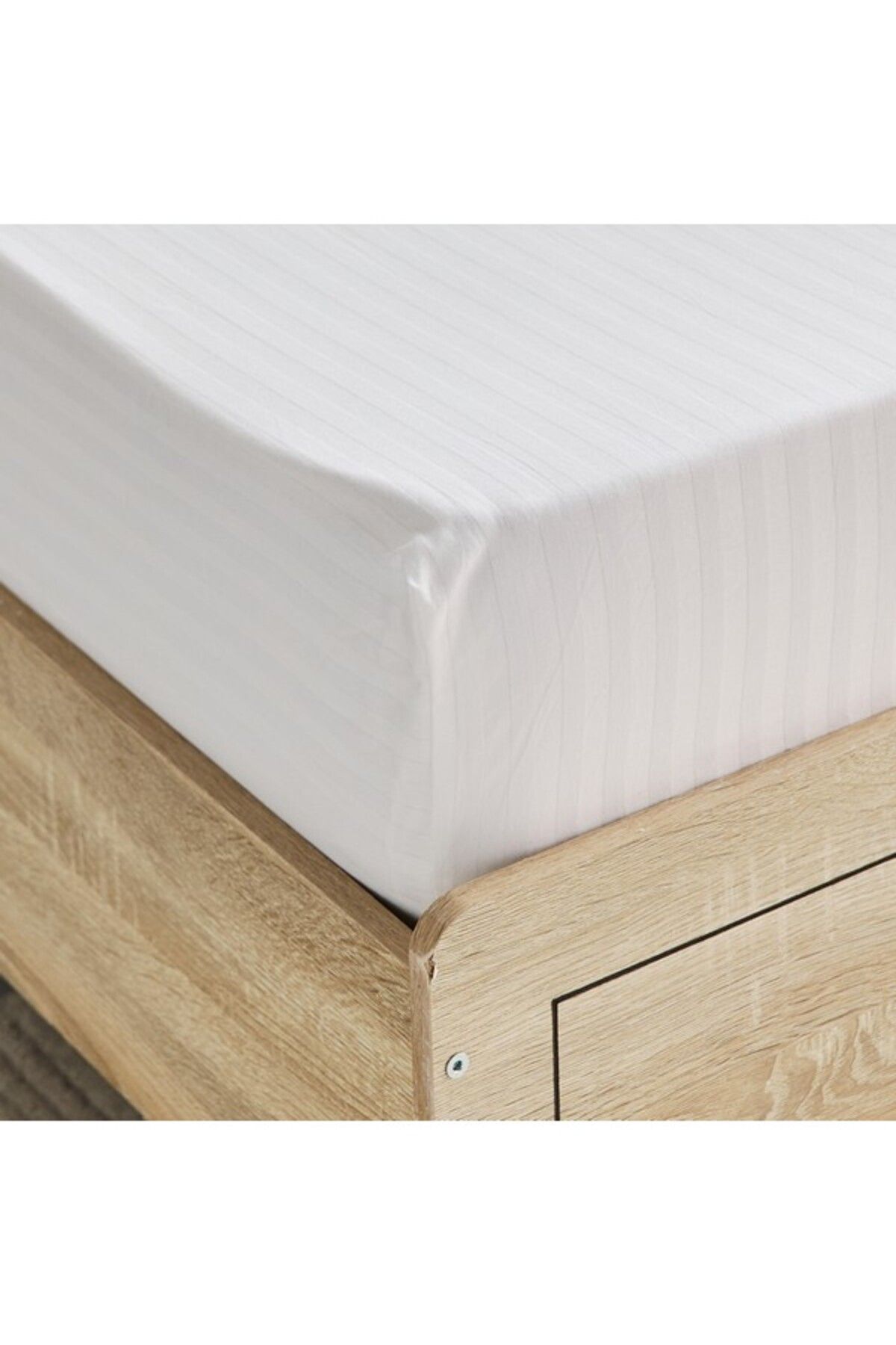 Home Box-Hamilton Satin Stripe Twin Fitted Sheet 120x200+36 cm 6