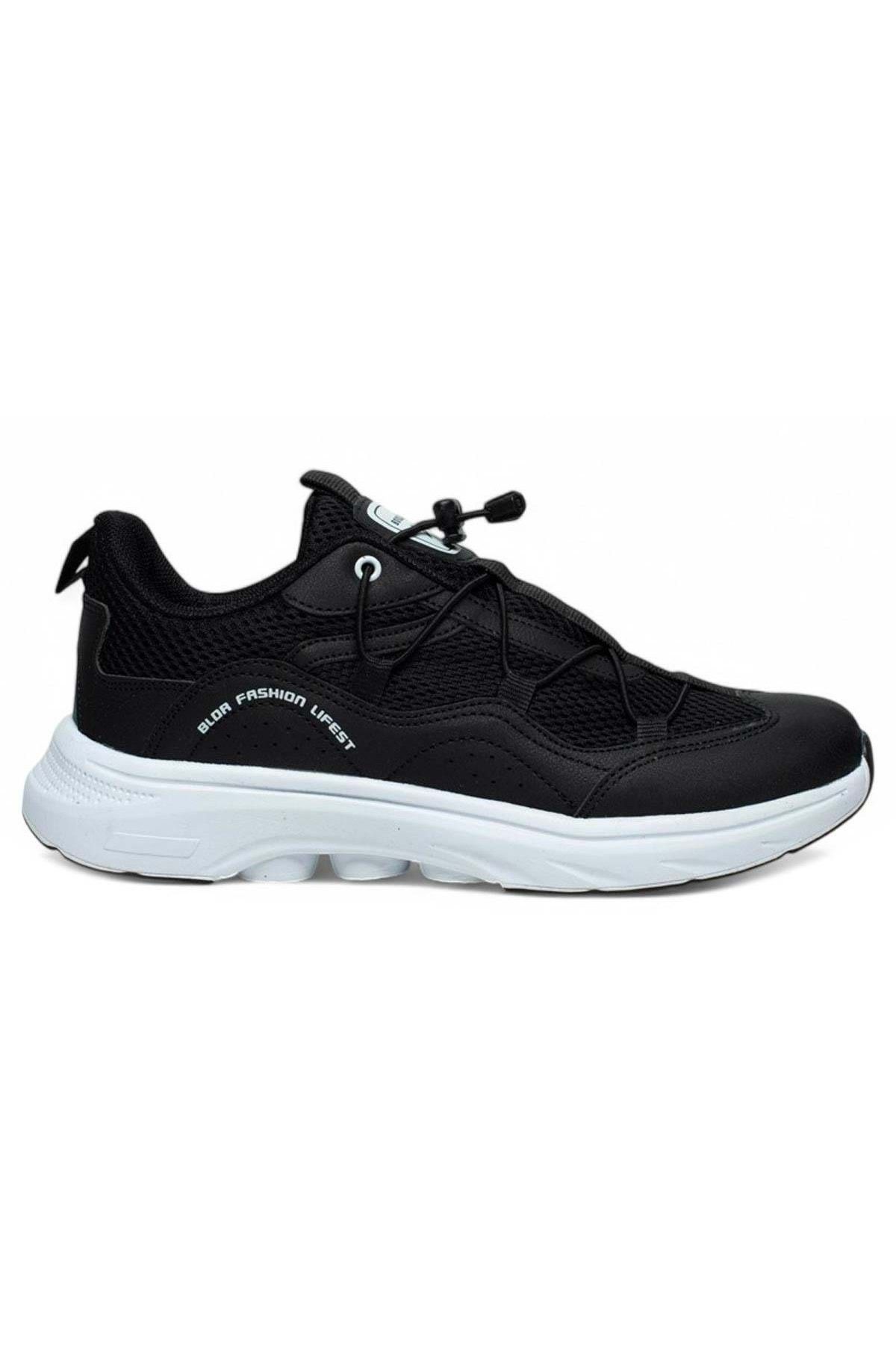 Kids Club Shoes Boulder 2032 Aqua Ortopedik Erkek Spor Ayakkabı SİYAH-BEYAZ