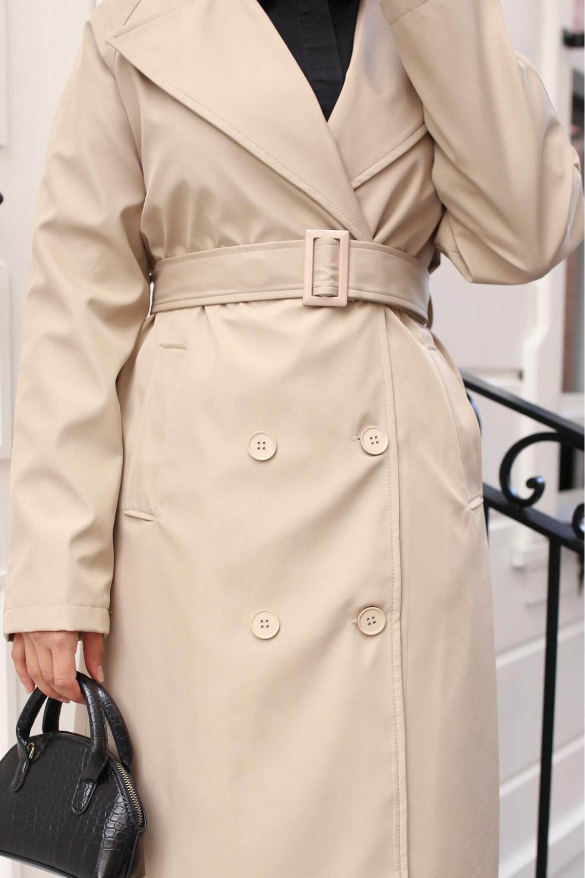 ELBİSHE-Bondip Belted Trench Coat 4