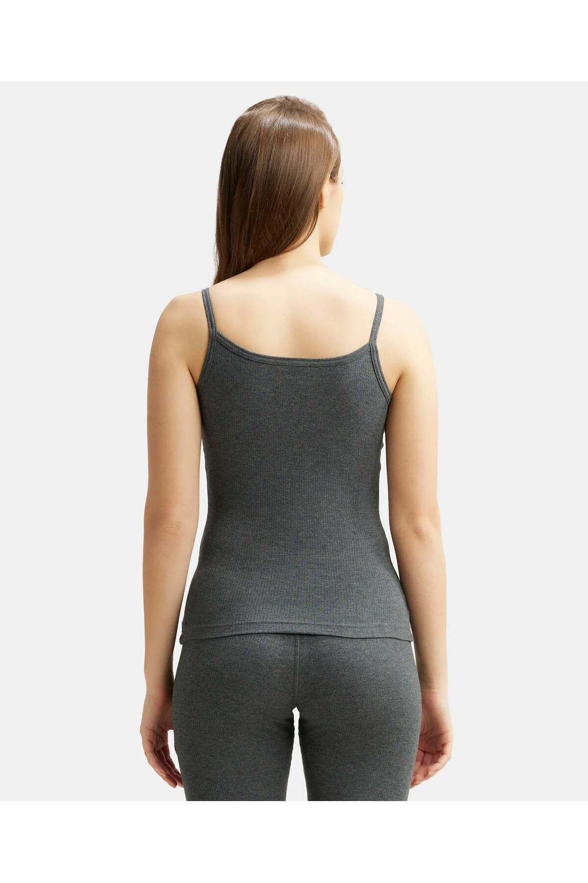 JOCKEY-Thermal Spaghetti Top 2501-01 Gray 3