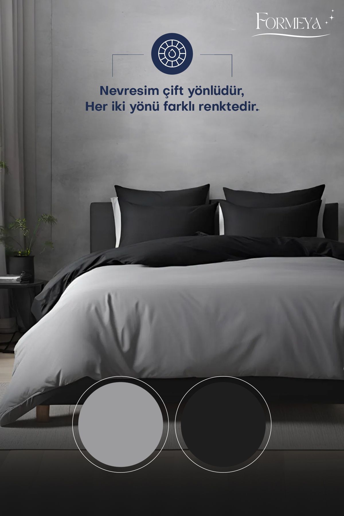 Formeya-Elastisches Bettbezug-Set für Einzelbett – 1 Kissenbezug 5