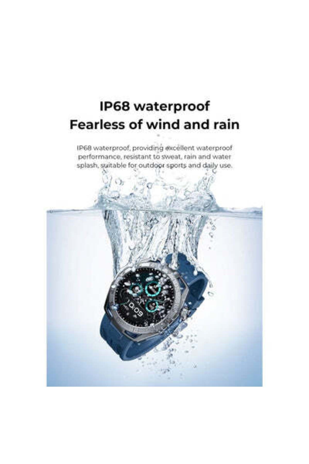 telux-VITAL Smart Calling Watch with 1.43” AMOLED Display, 2 Strap & AI Voice Assistant, Blue 7